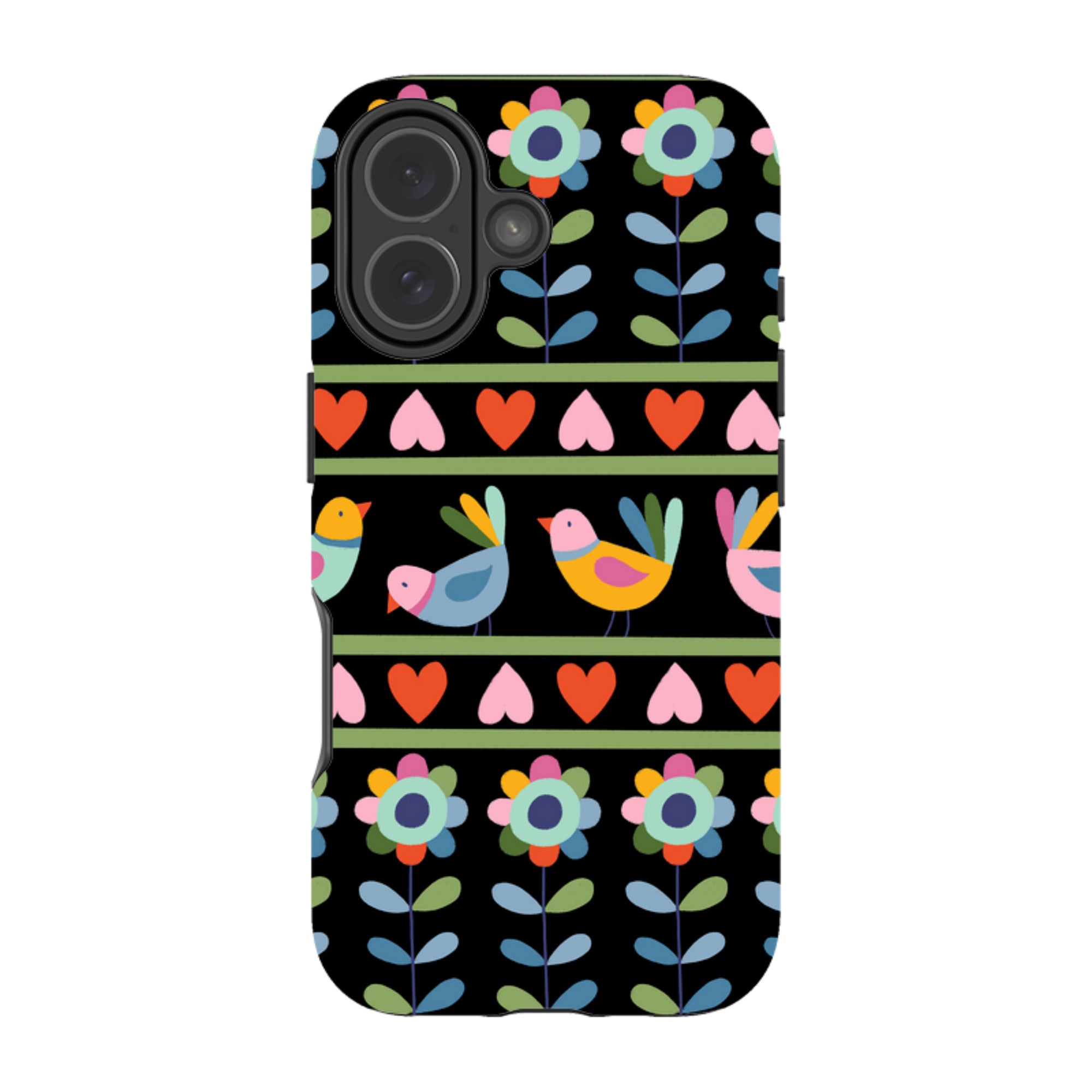 iPhone Tough Case - Folky Birds II By Suzy Taylor