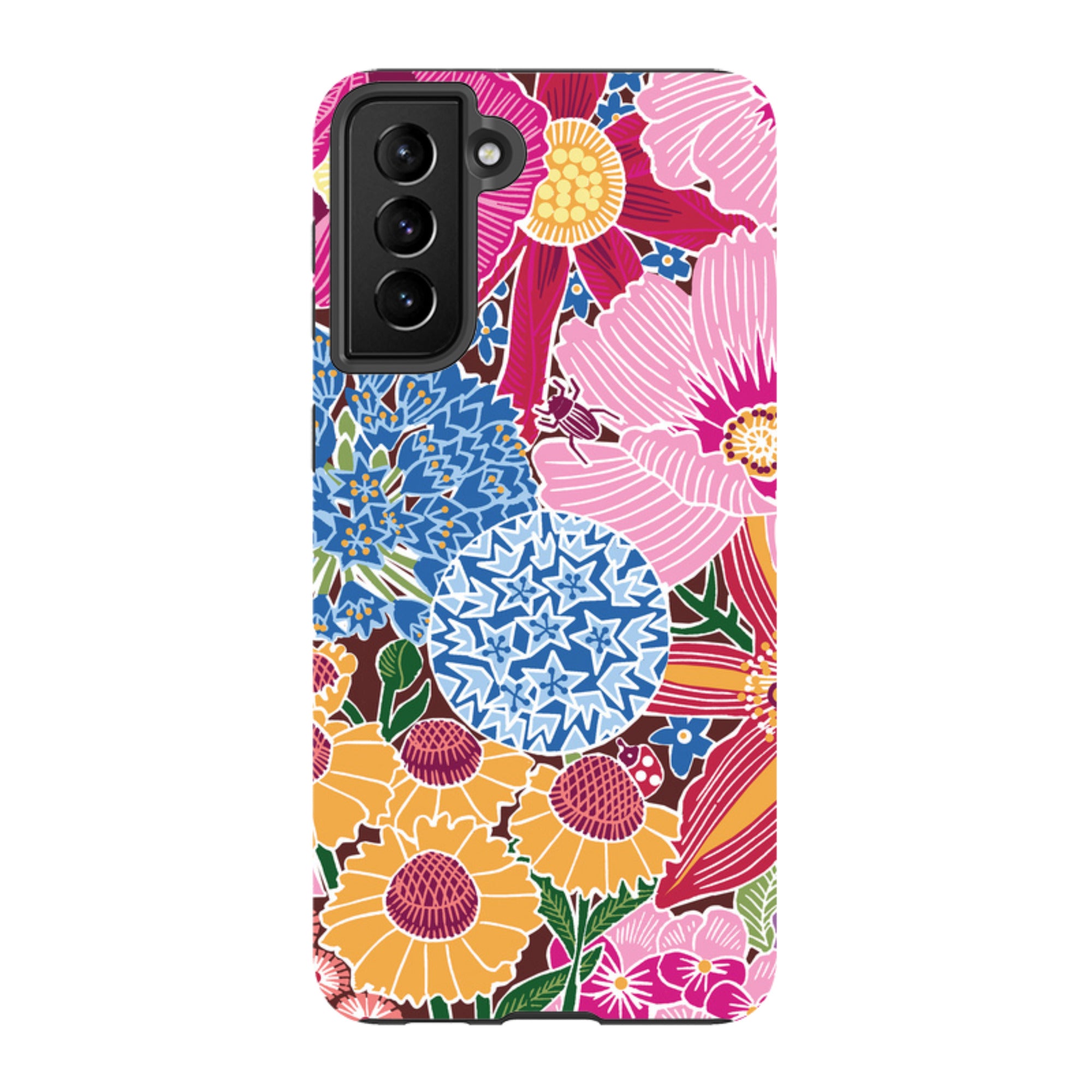 Samsung Tough Case - Jigsaw Floral 2 By kate Heiss