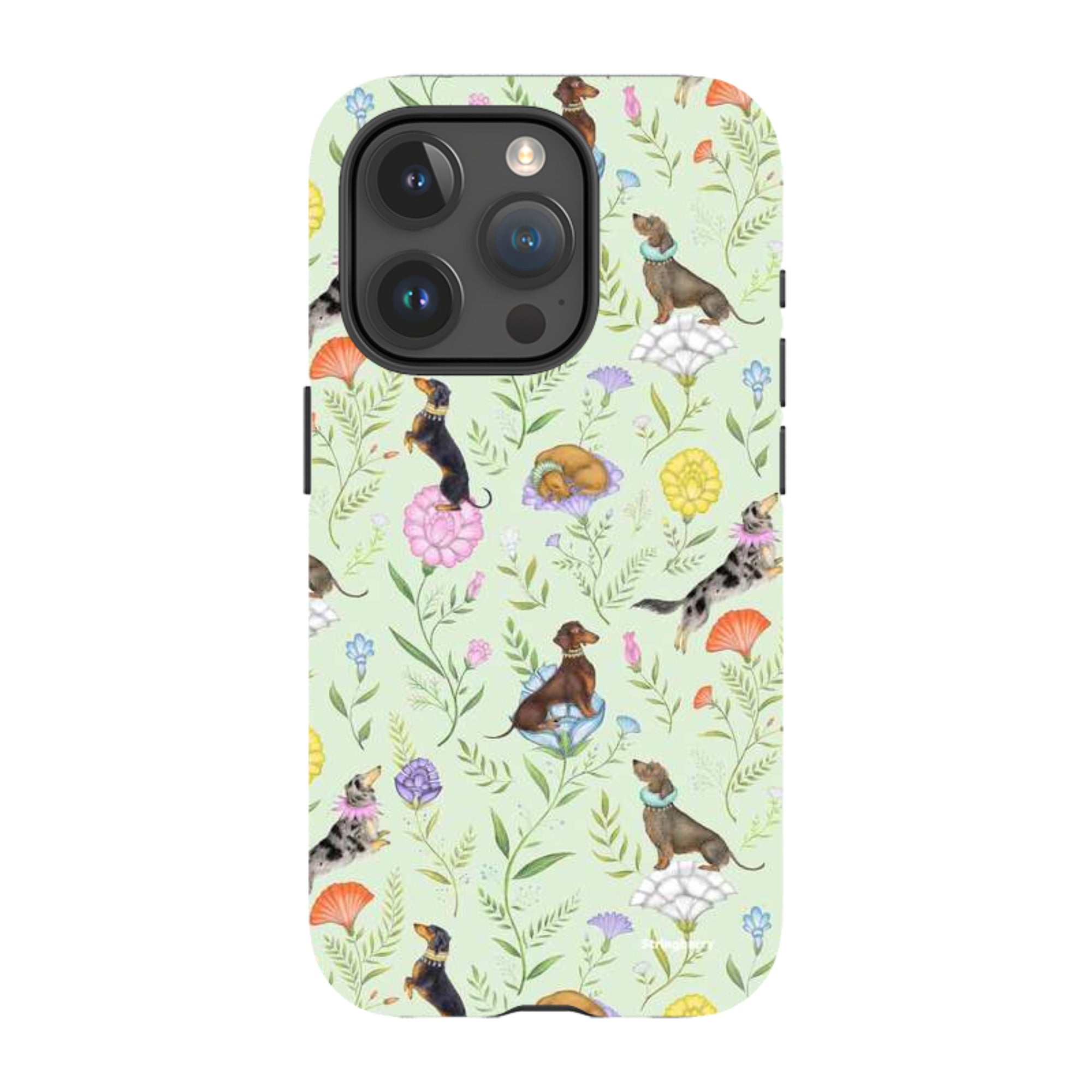 iPhone Tough Case - Doxy Day Afternoon Pistachio By Catherine Rowe
