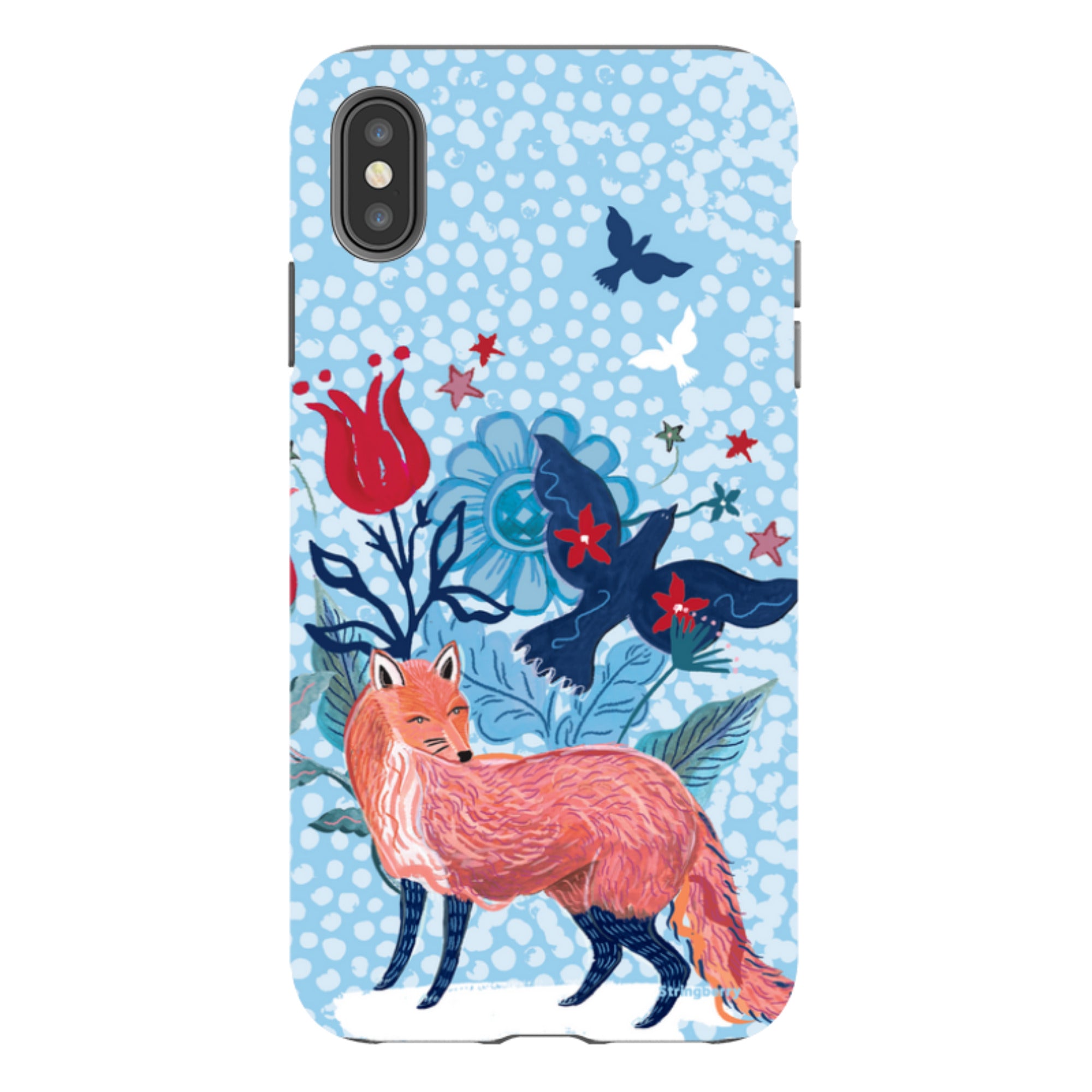 iPhone Tough Case - Fox By Emma Frances Grant