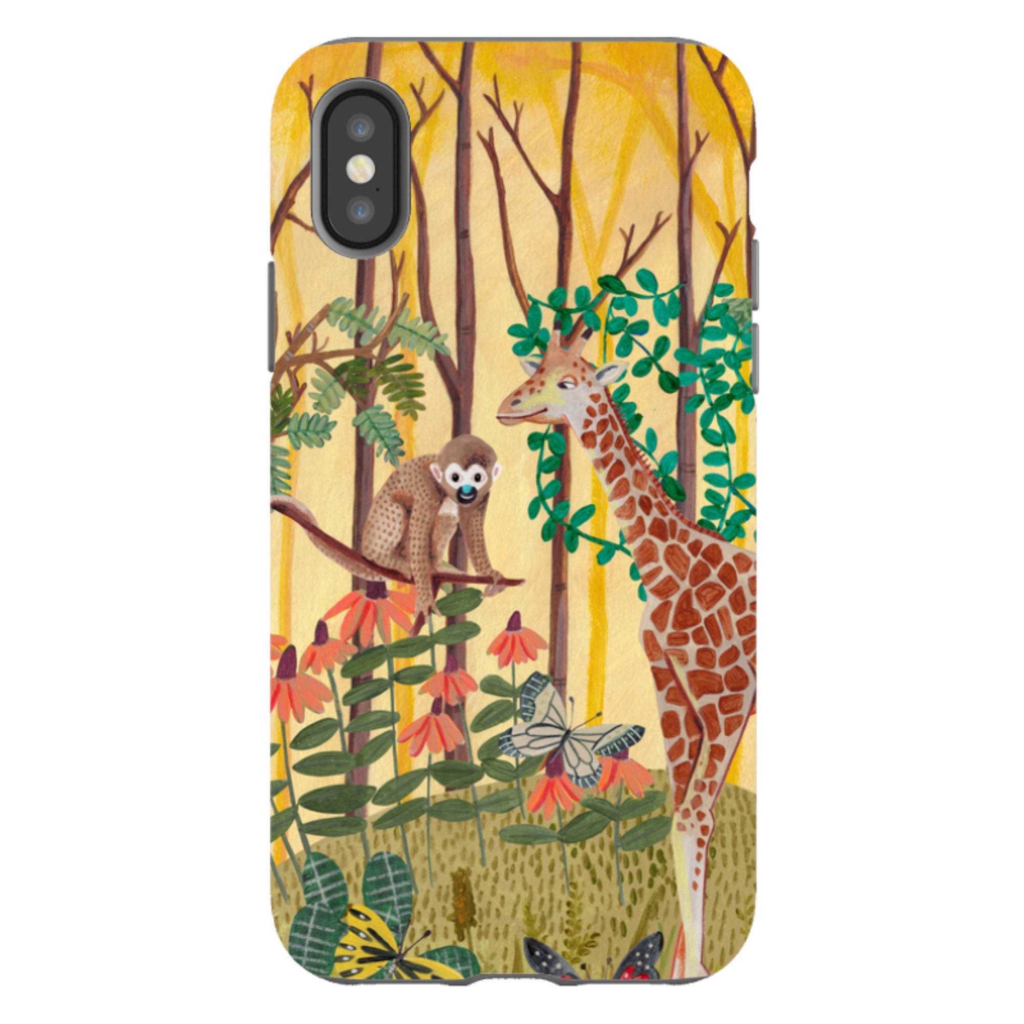 iPhone Tough Case - Giraffe By Caroline Bonne Muller