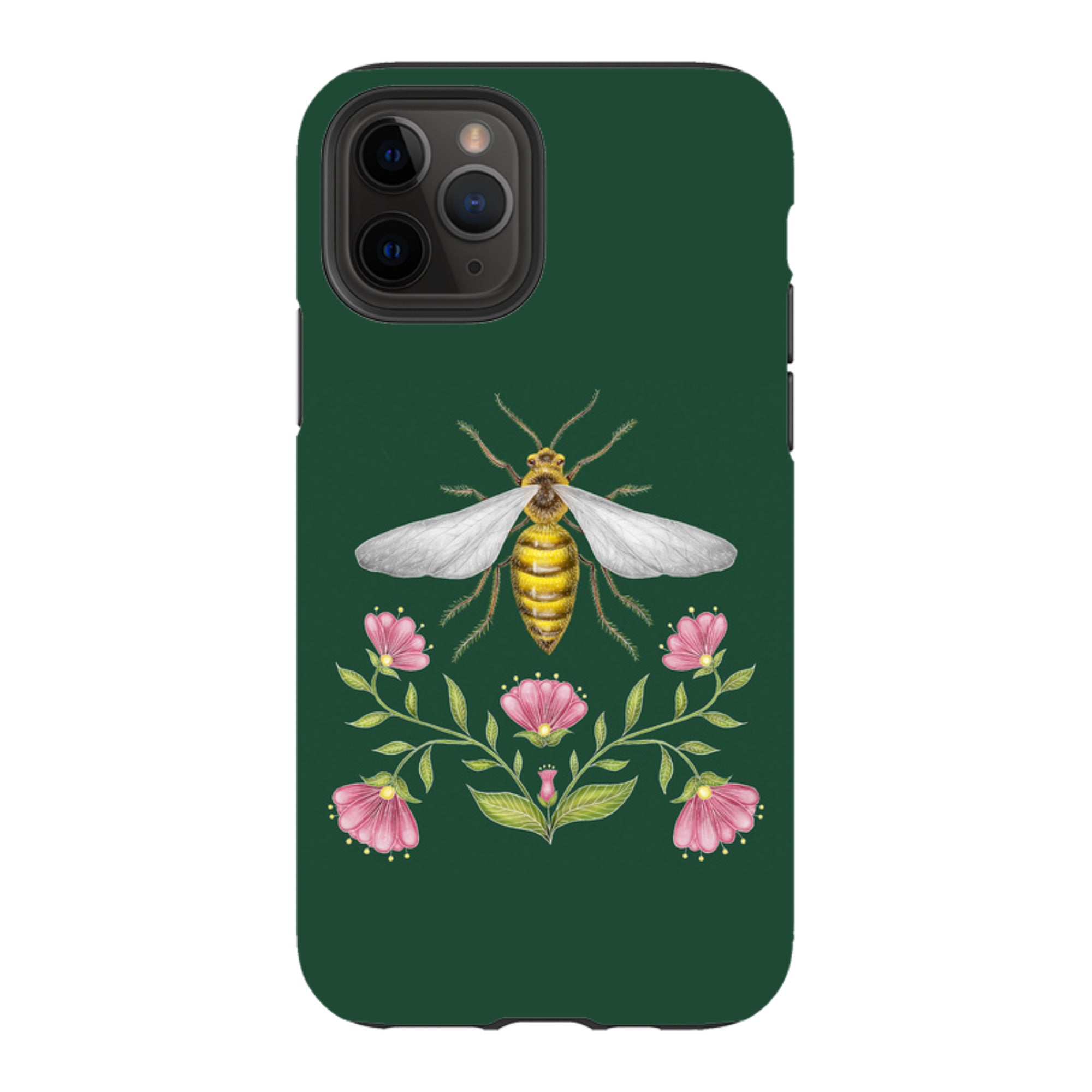 iPhone Tough Case - Wings Of Freedom Emerald By Catherine Rowe