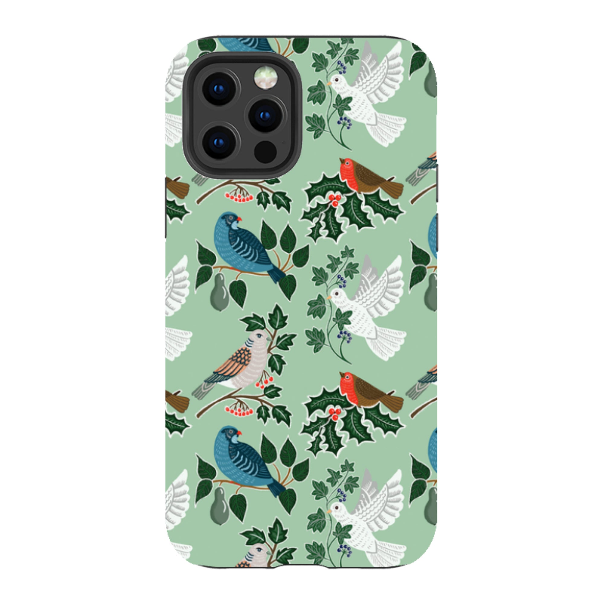 iPhone Tough Case - Winter Birds-1 By kate Heiss