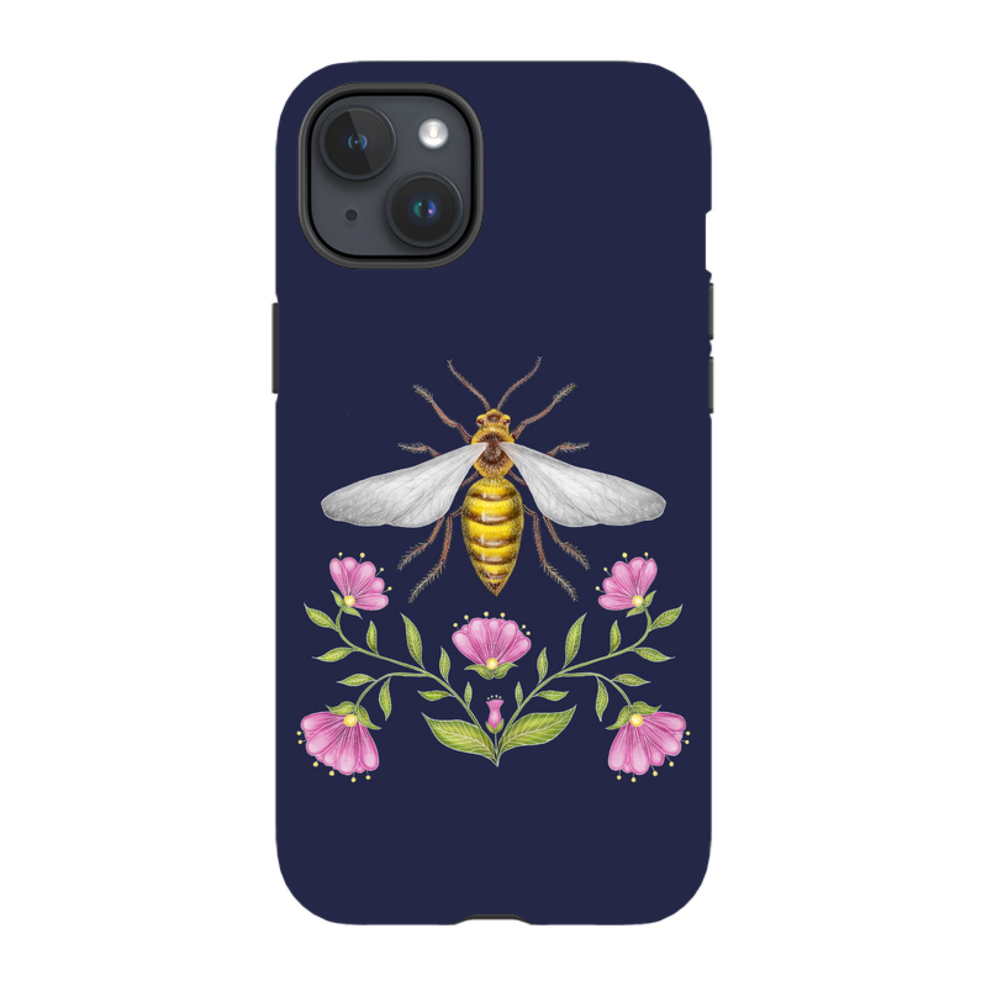 iPhone MagSafe Tough Case - Wings Of Freedom Navy By Catherine Rowe