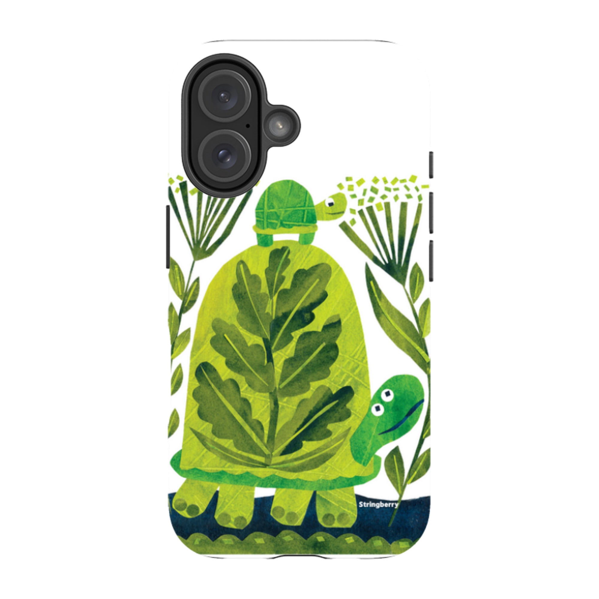 iPhone Tough Case - Folk Tortoise By Tracey English