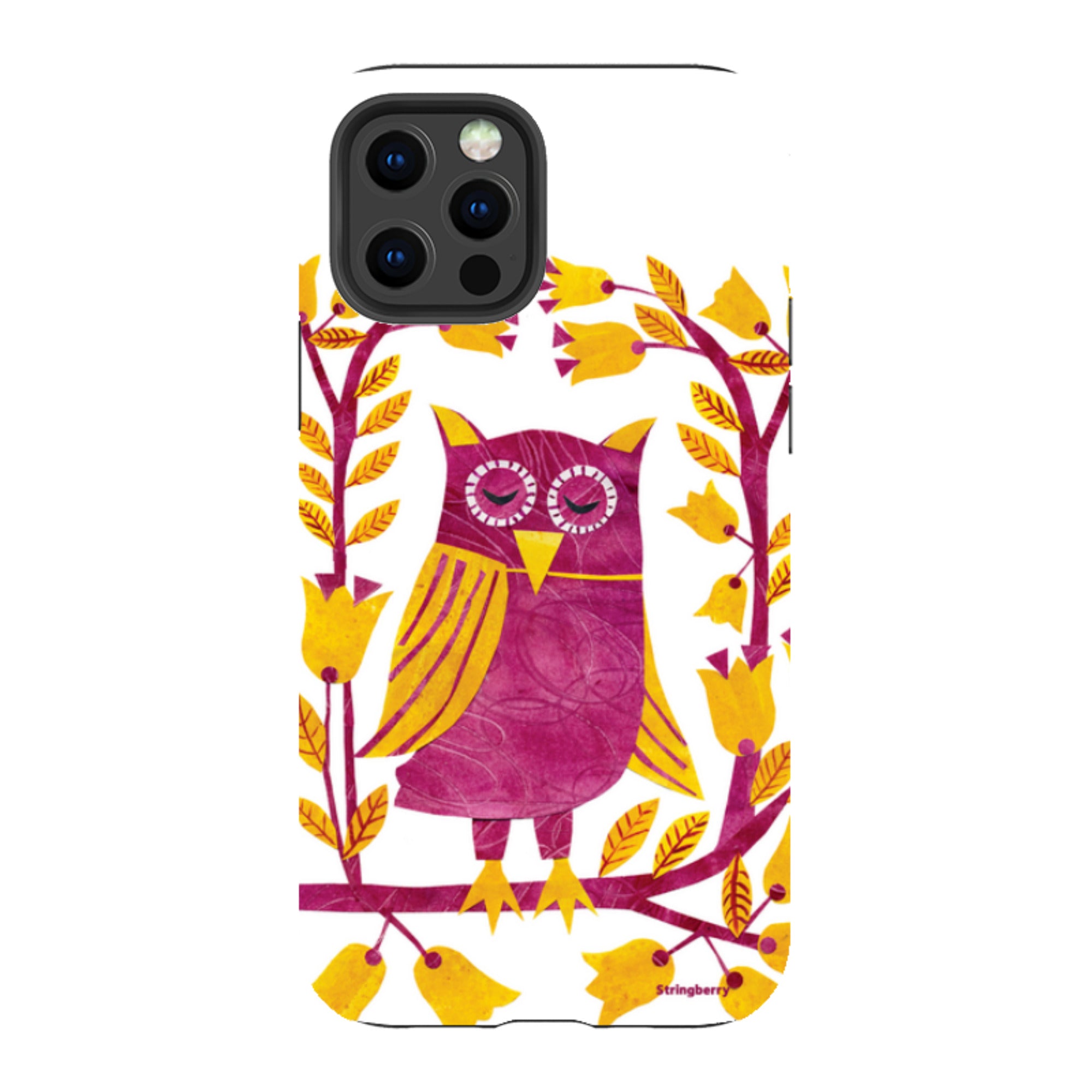 iPhone Tough Case - Folk Owl By Tracey English