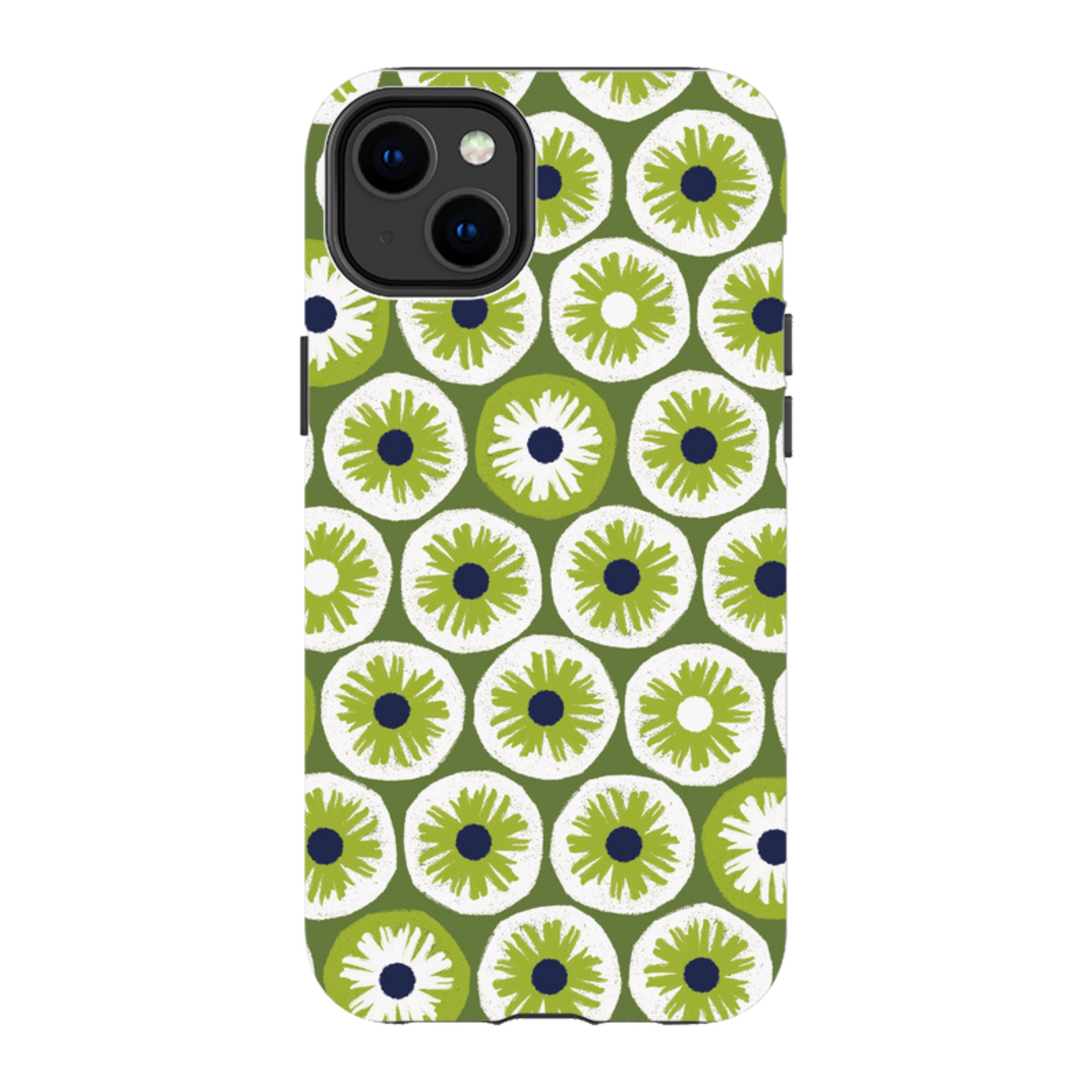 iPhone Tough Case - Penny Flowers Green By Ali Brookes