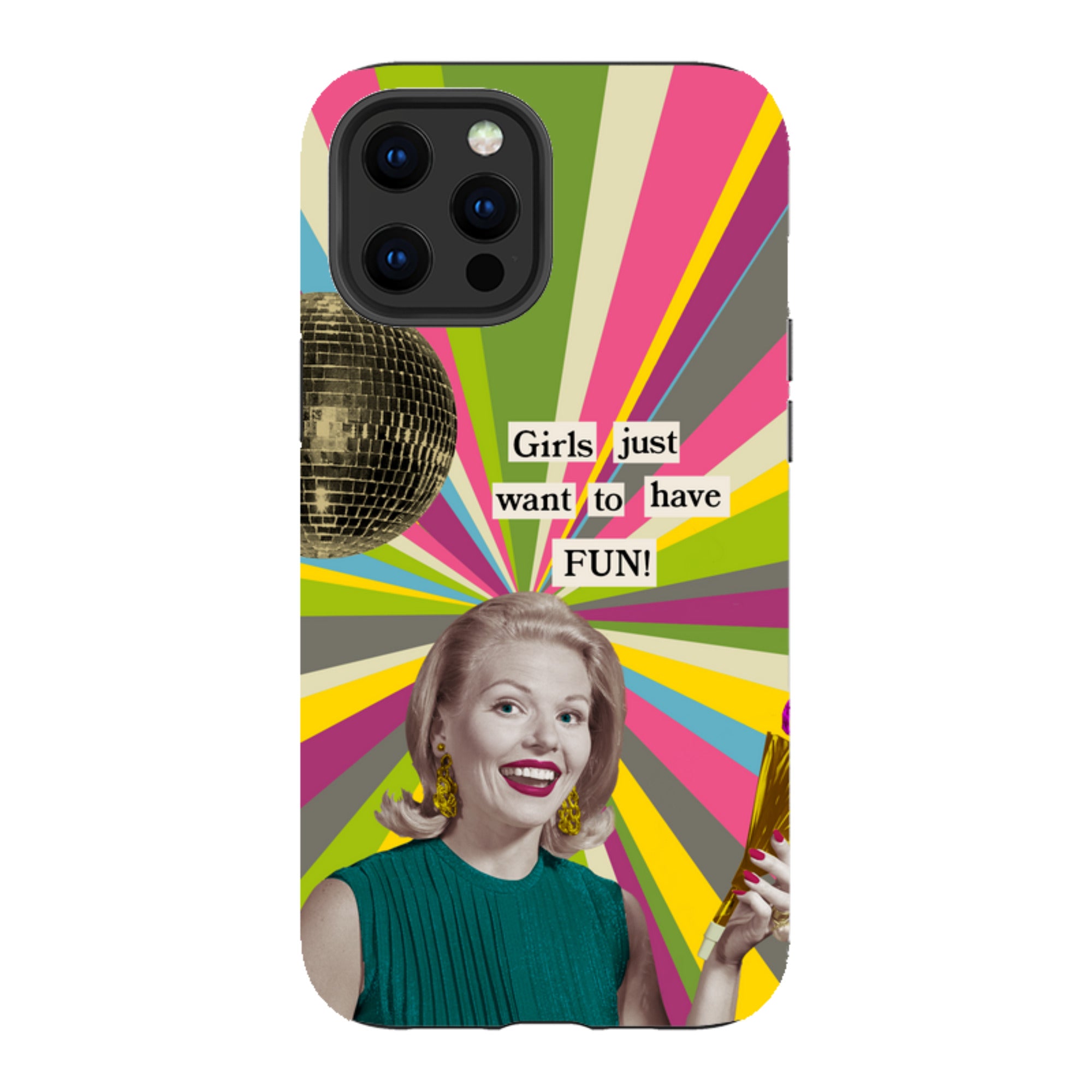 iPhone Tough Case - Girls want to have fun By Clare Jordan