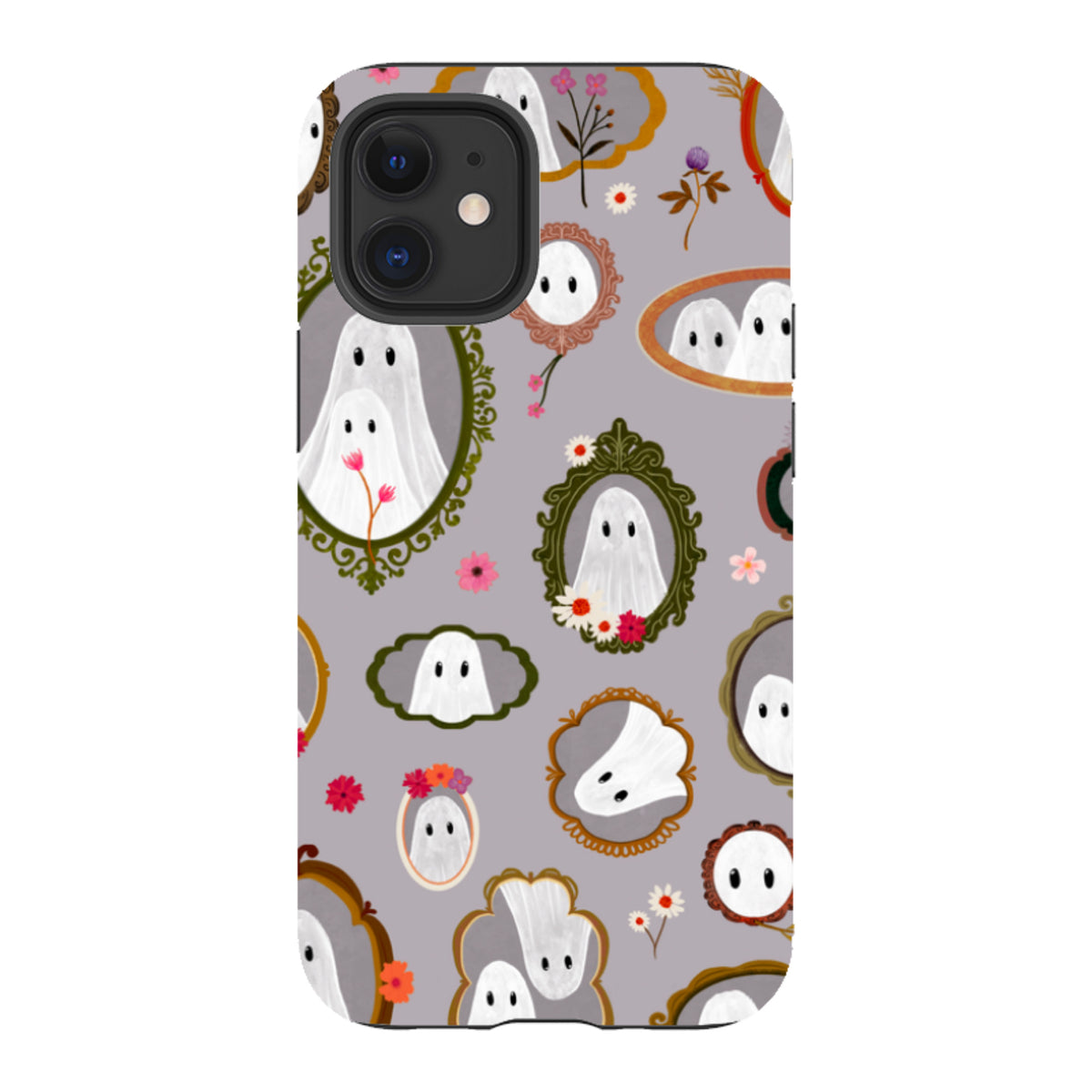 iPhone Tough Case - Framed Ghosts - Mauve By Katherine Quinn