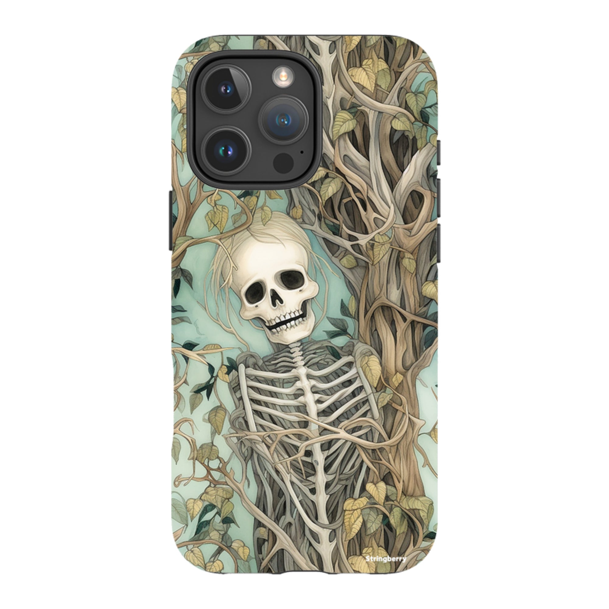 iPhone Tough Case - Skeletal Floral