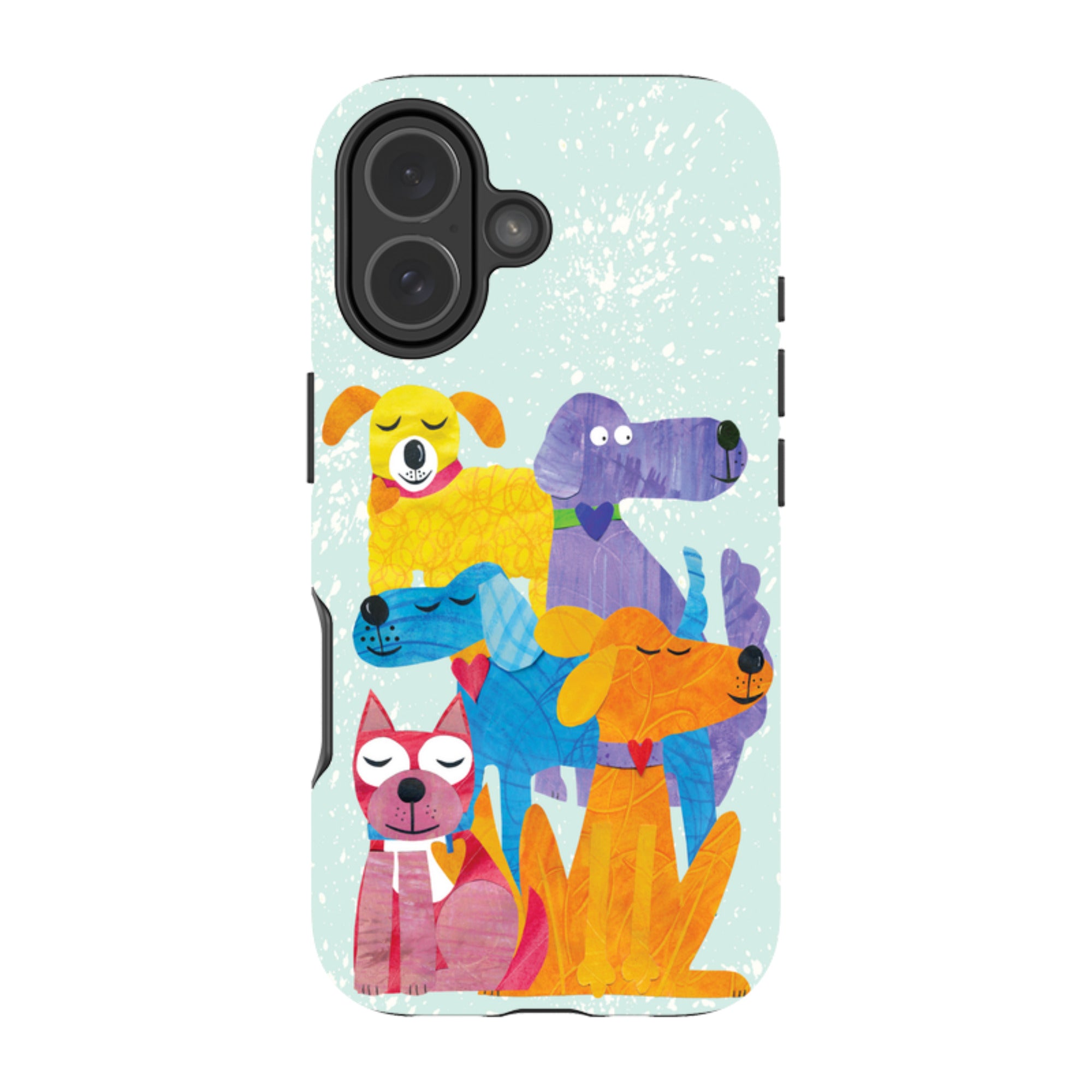 iPhone Tough Case - Patch Work Pups By Tracey English