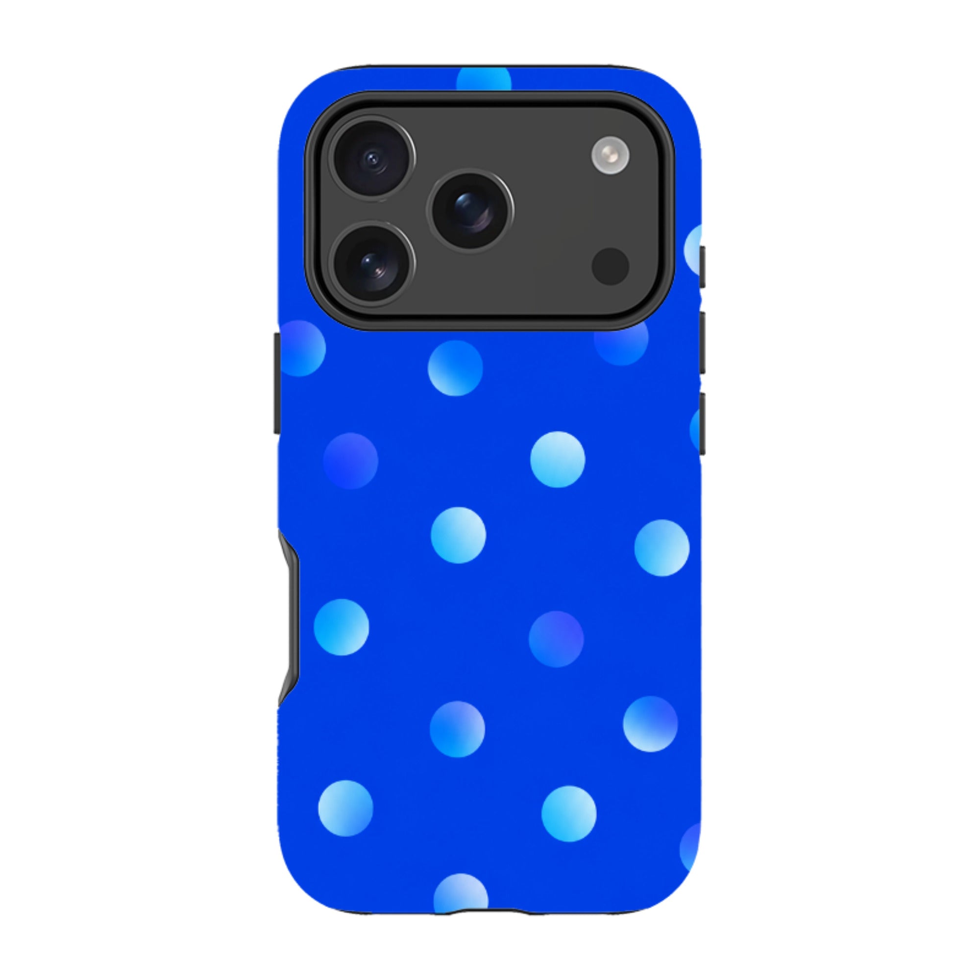 iPhone Tough Case - Blue Polka Dot
