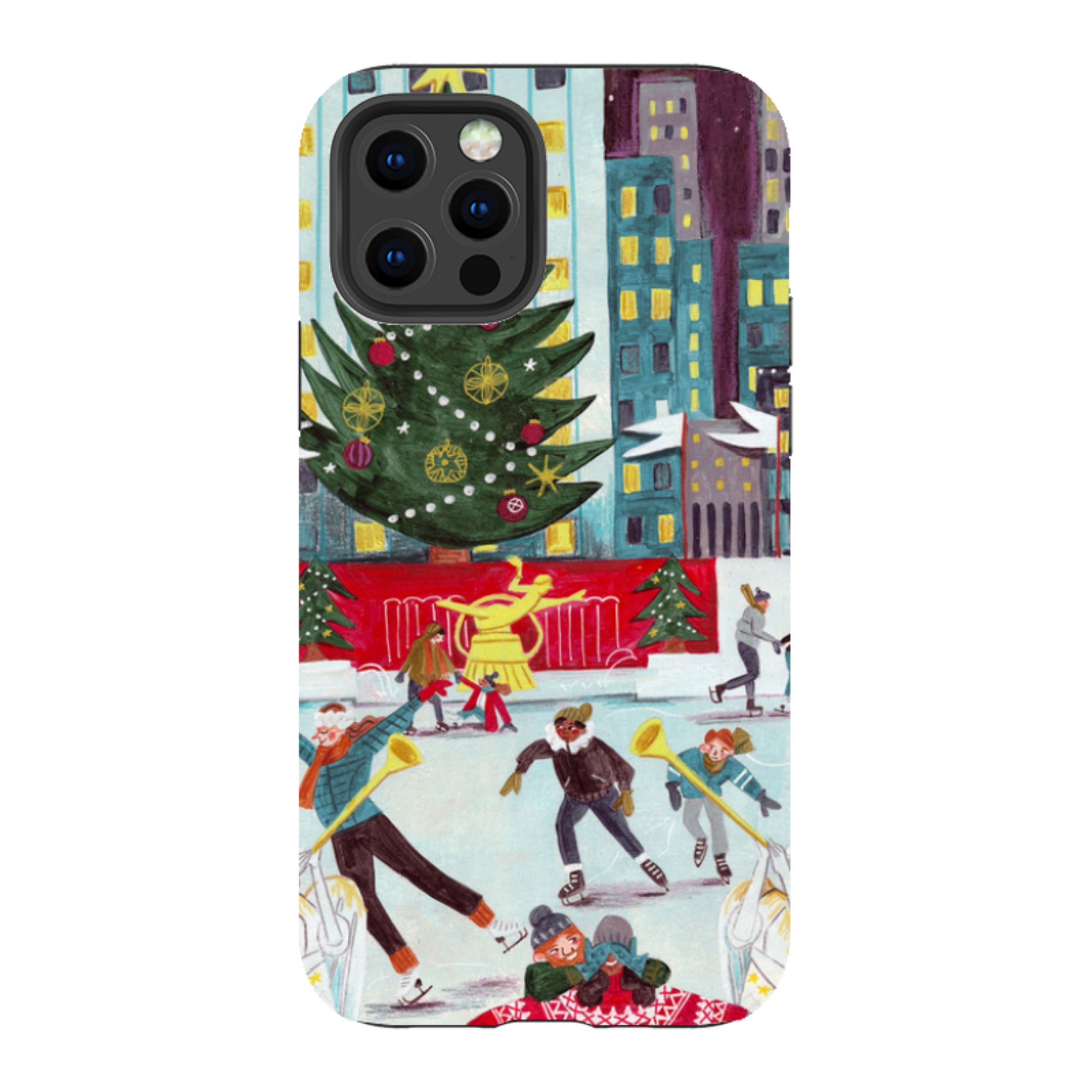 iPhone Tough Case - Xmas In New York By Caroline Bonne Muller