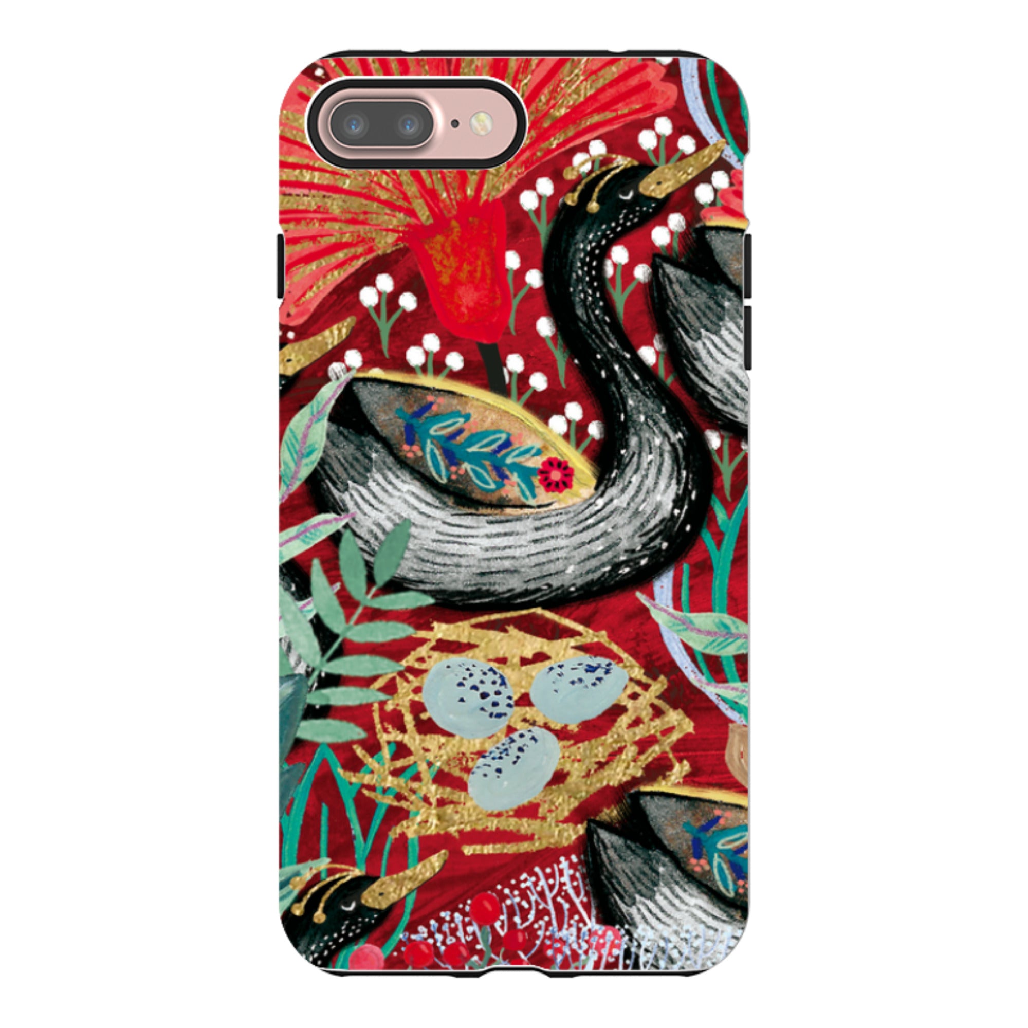 iPhone Tough Case - Eight Geese A Laying By Emma Frances Grant