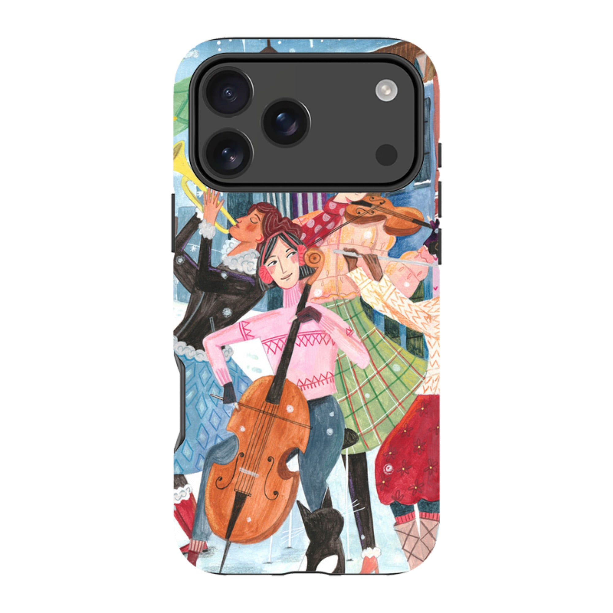 iPhone Tough Case - Musical Winter By Caroline Bonne Muller