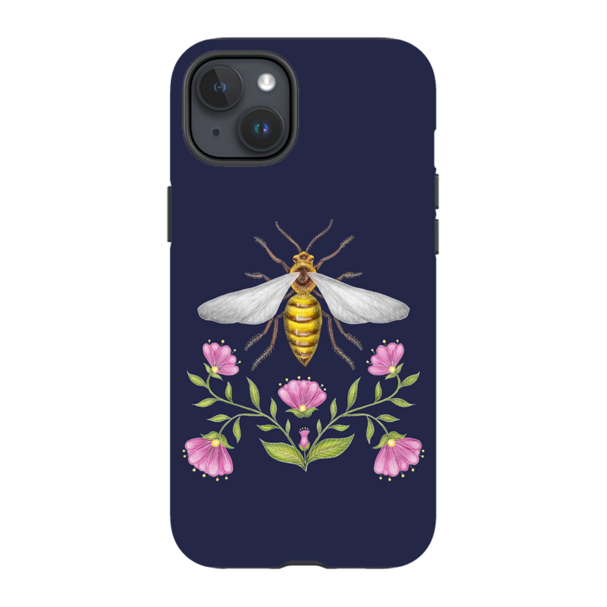 iPhone Tough Case - Wings Of Freedom Navy By Catherine Rowe