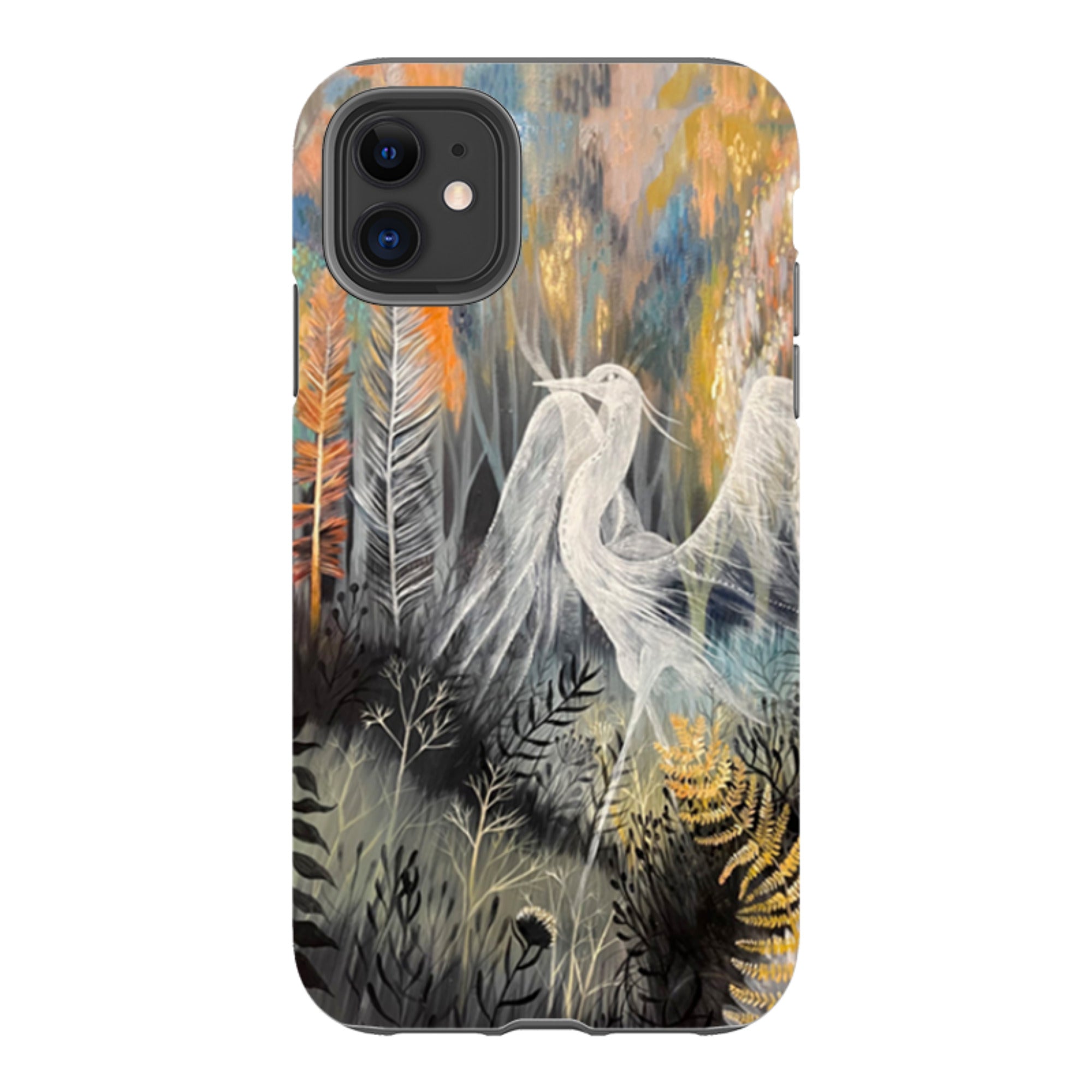 iPhone Tough Case - Ghost Heron By Mia Underwood