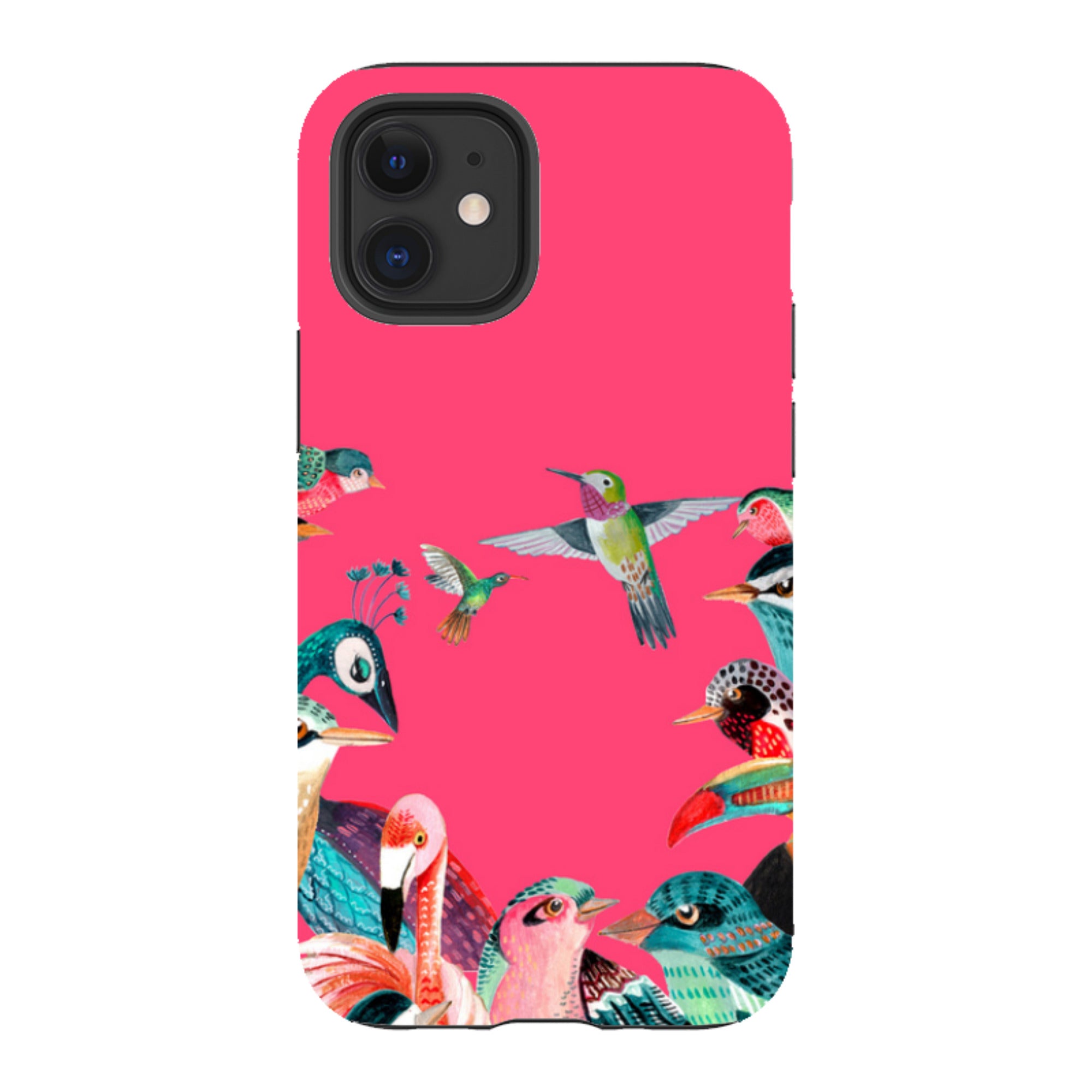 iPhone Tough Case - Pink Birds By Caroline Bonne Muller