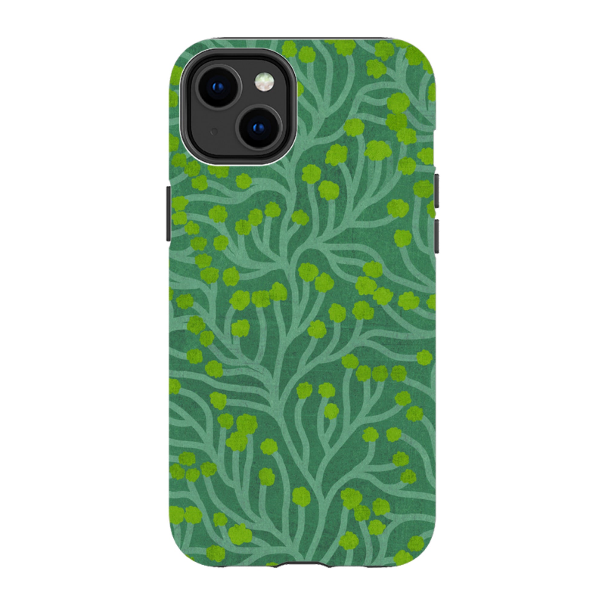 iPhone MagSafe Tough Case - Vine Green and Teal By Katherine Quinn