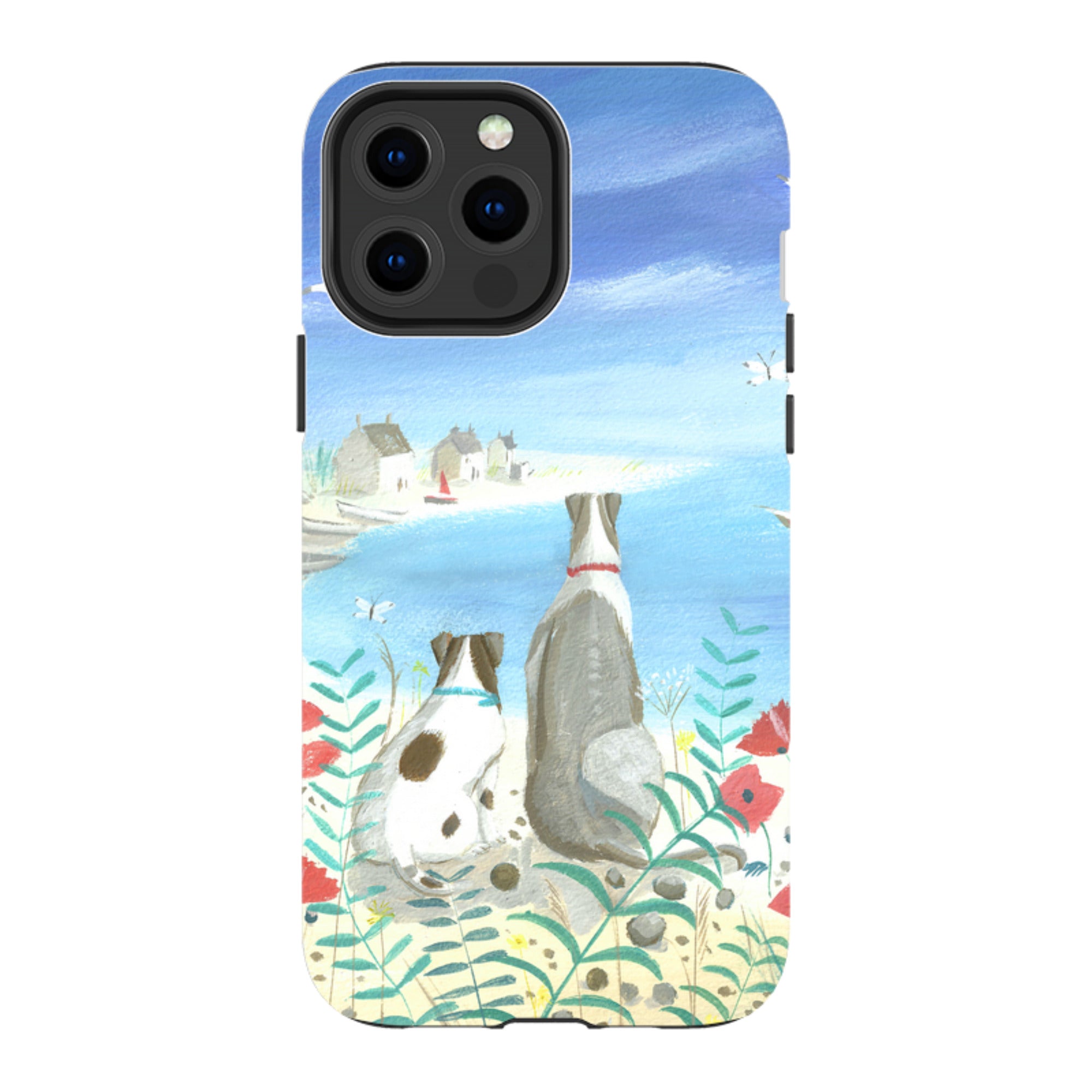 iPhone MagSafe Tough Case - Beach Dogs By Mary Stubberfield