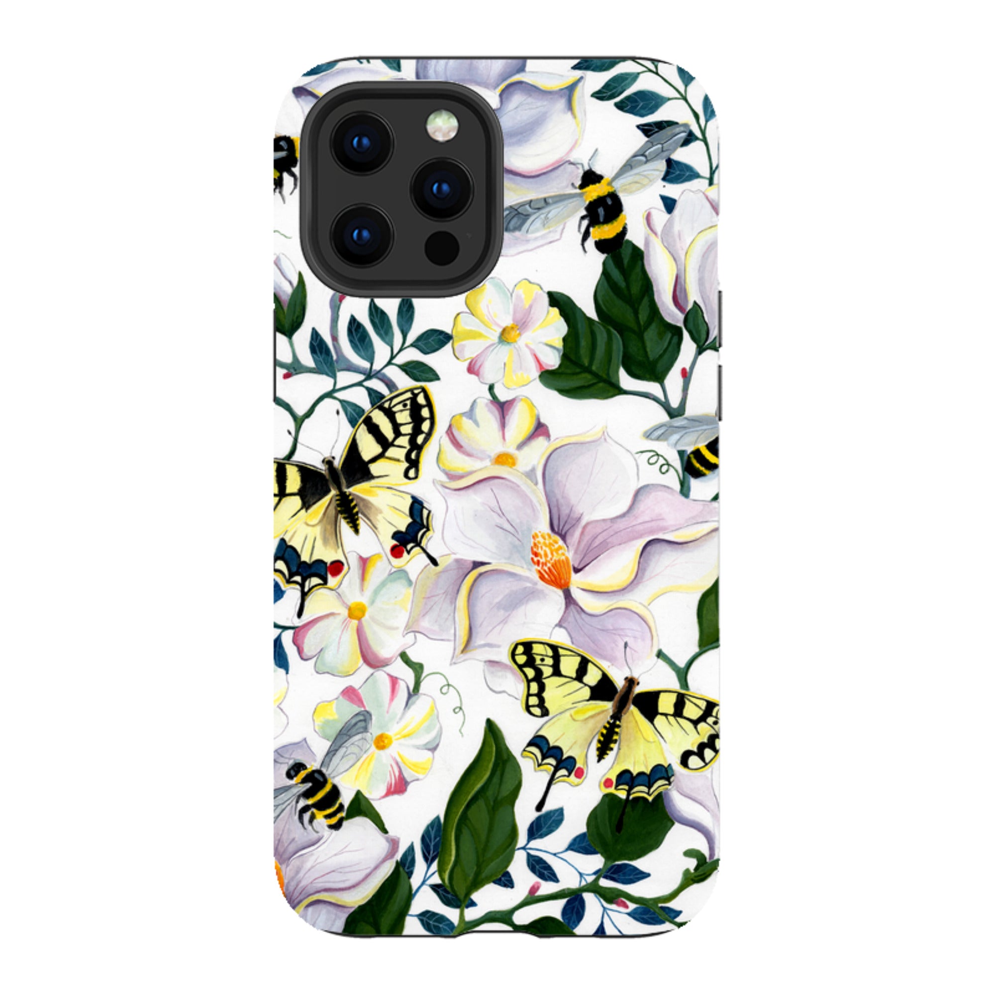 iPhone Tough Case - Bees And Magnolia By Bex Parkin