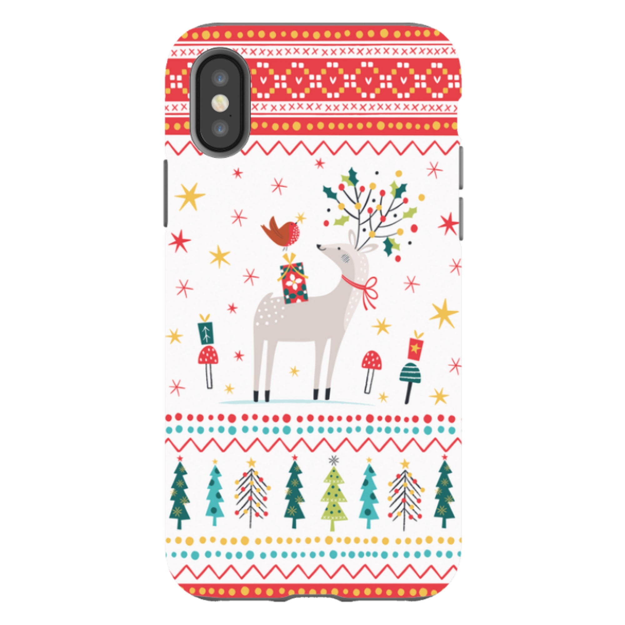 iPhone Tough Case - Deer and Robin By Ali Brookes
