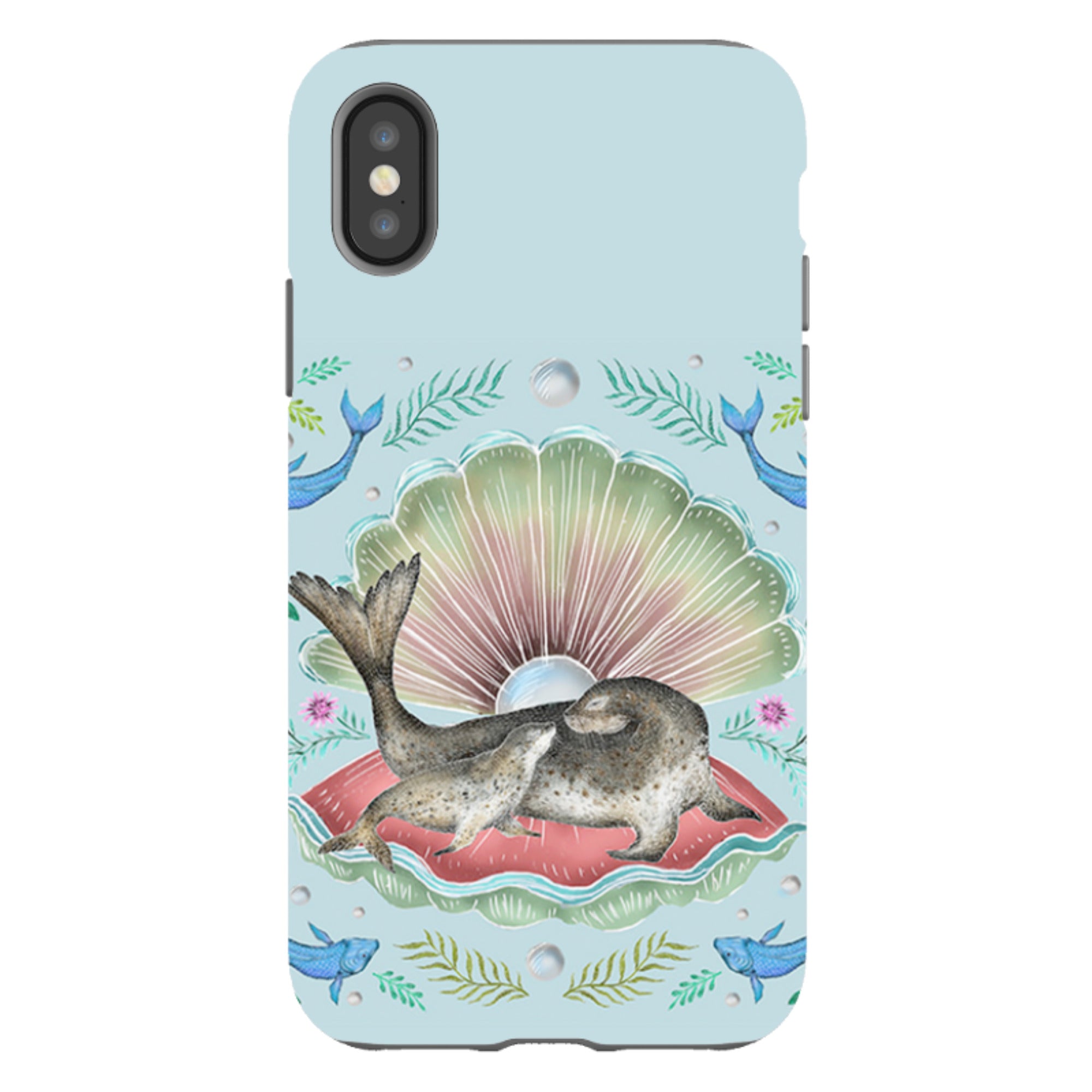 iPhone Tough Case - Seals In Shell By Catherine Rowe