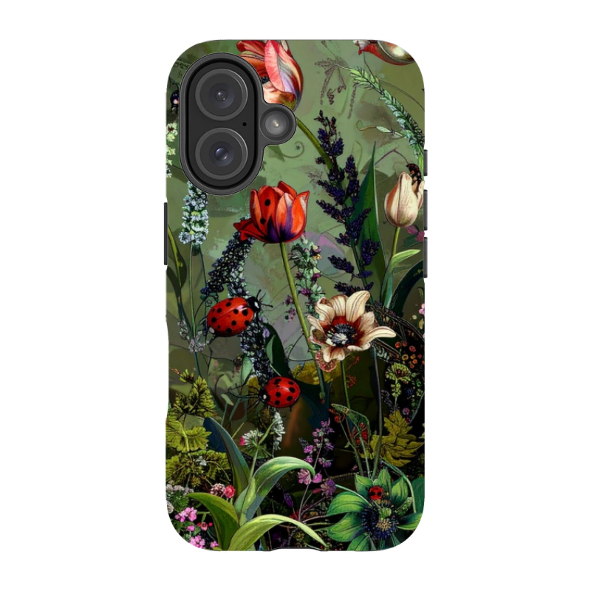 iPhone Tough Case - Green Vyne Ladybirds