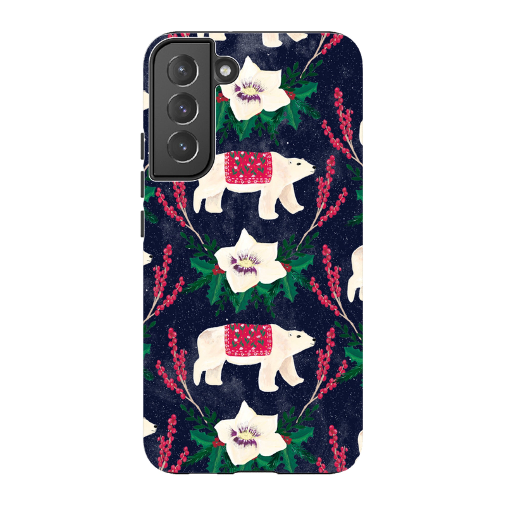 Samsung Tough Case - Midnight Polar Bears By Abby Jacobs