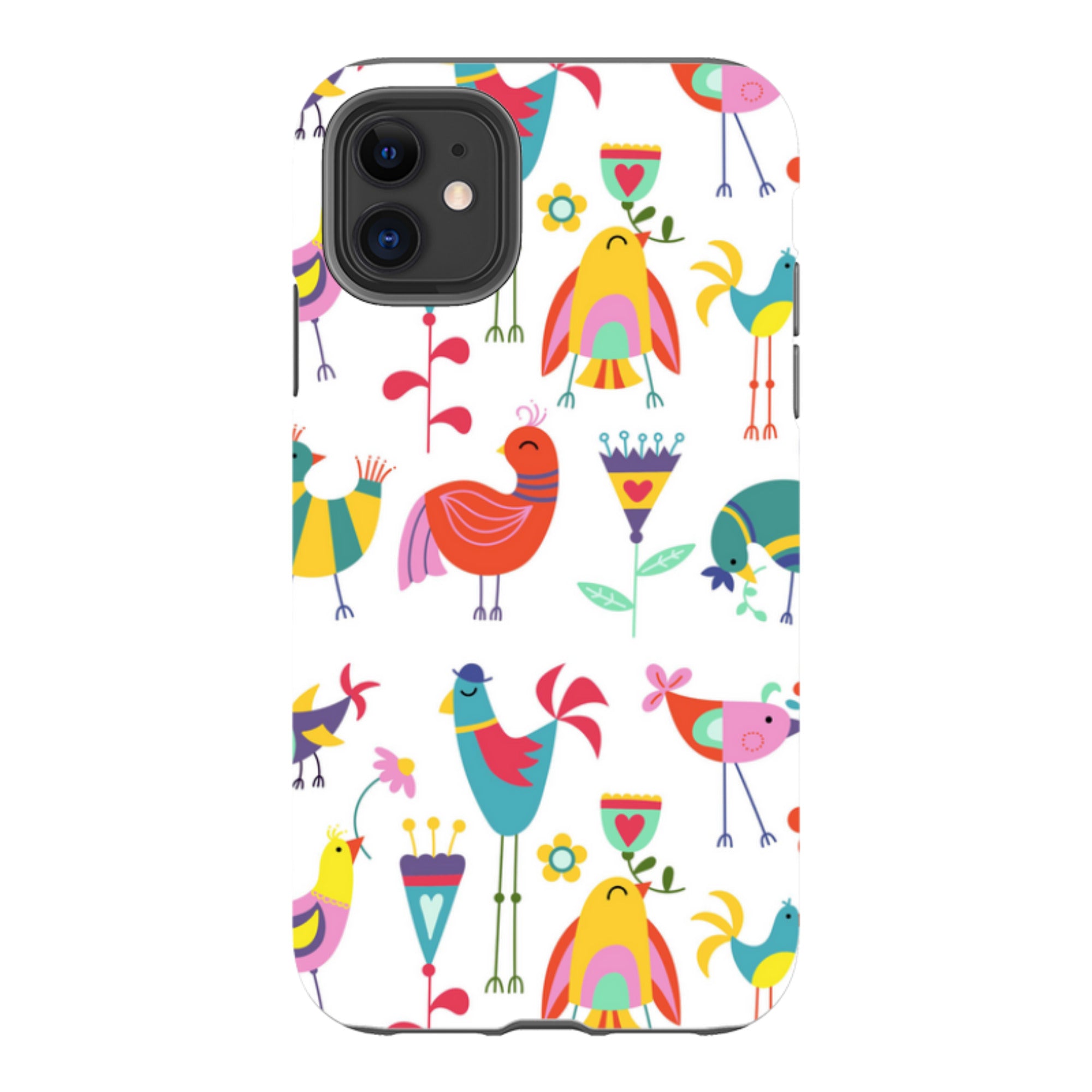 iPhone Tough Case - Folky Birds By Suzy Taylor