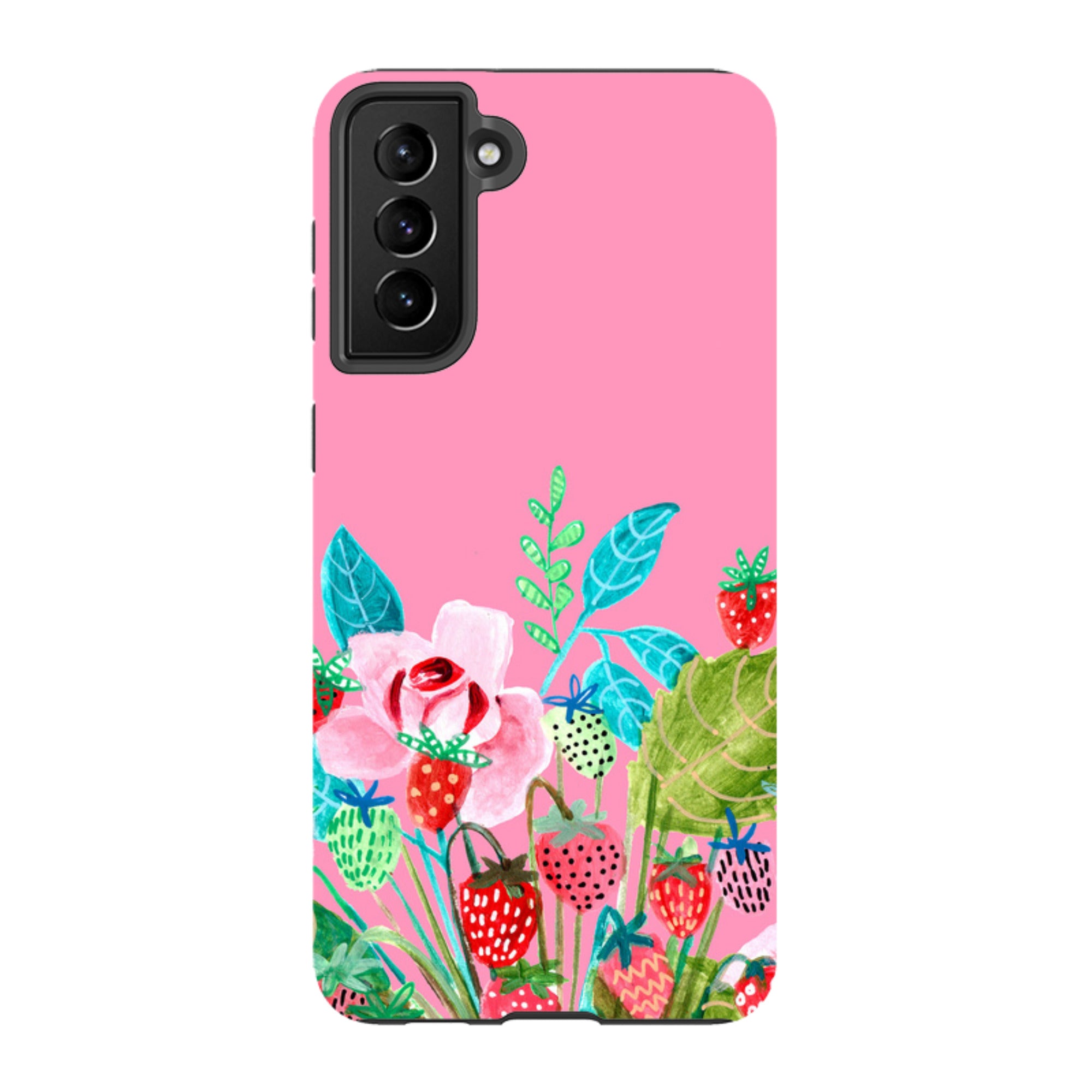 Samsung Tough Case - Pink Colour Floral By Caroline Bonne Muller