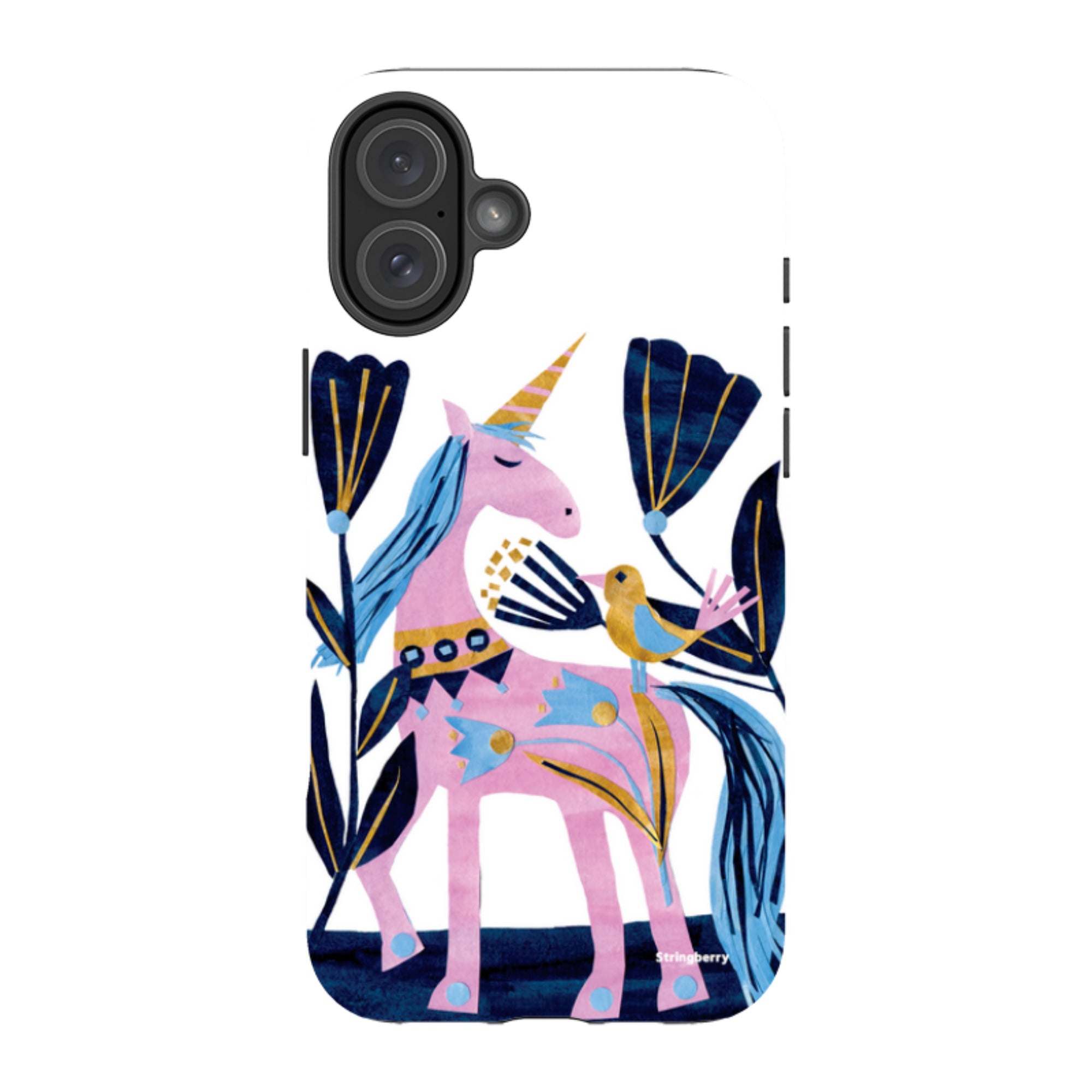 iPhone Tough Case - Lilac Unicorn By Tracey English