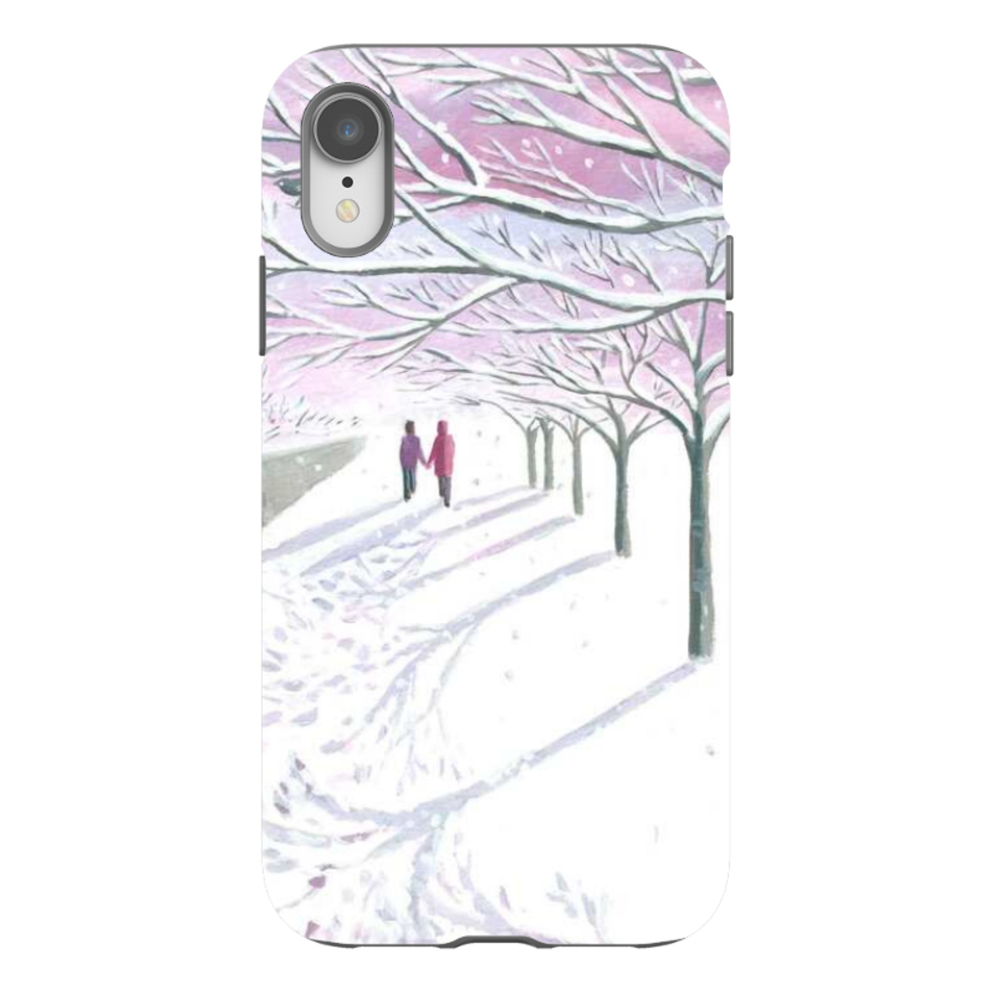 iPhone Tough Case - Snowy Park By Mary Stubberfield