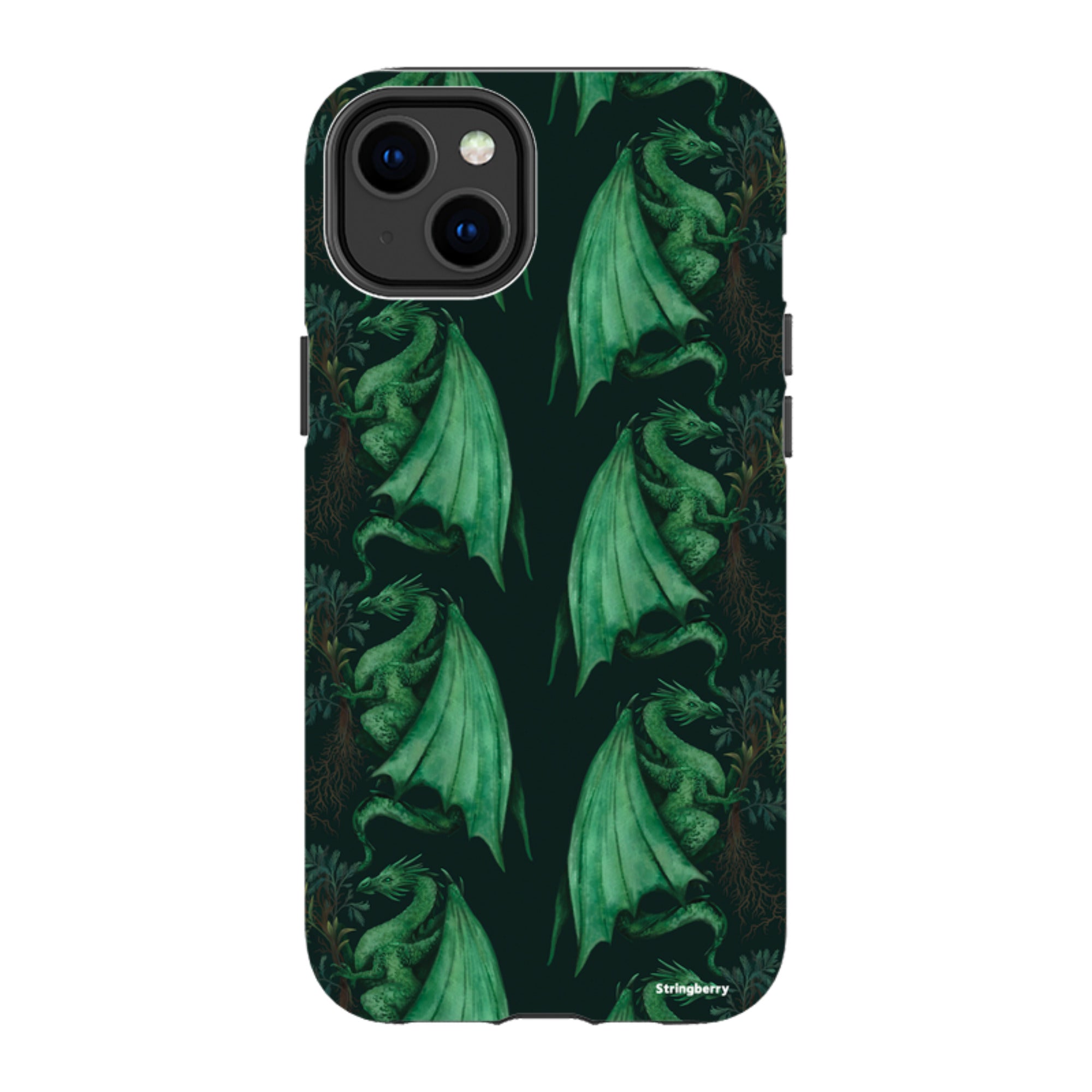 iPhone MagSafe Tough Case -  Arbor Dragon Pattern By Anna Stead