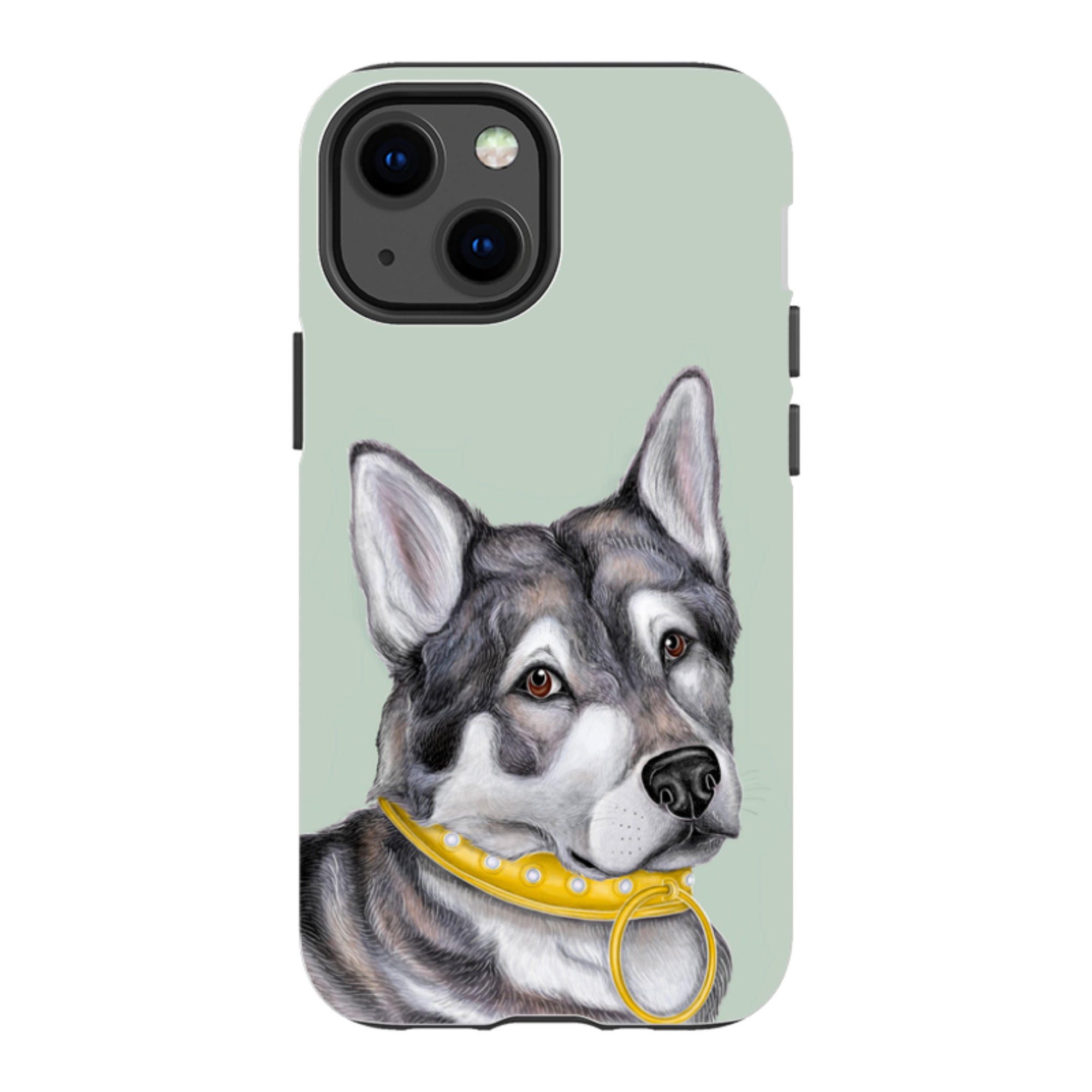 iPhone Tough Case - Huskey By Catherine Rowe