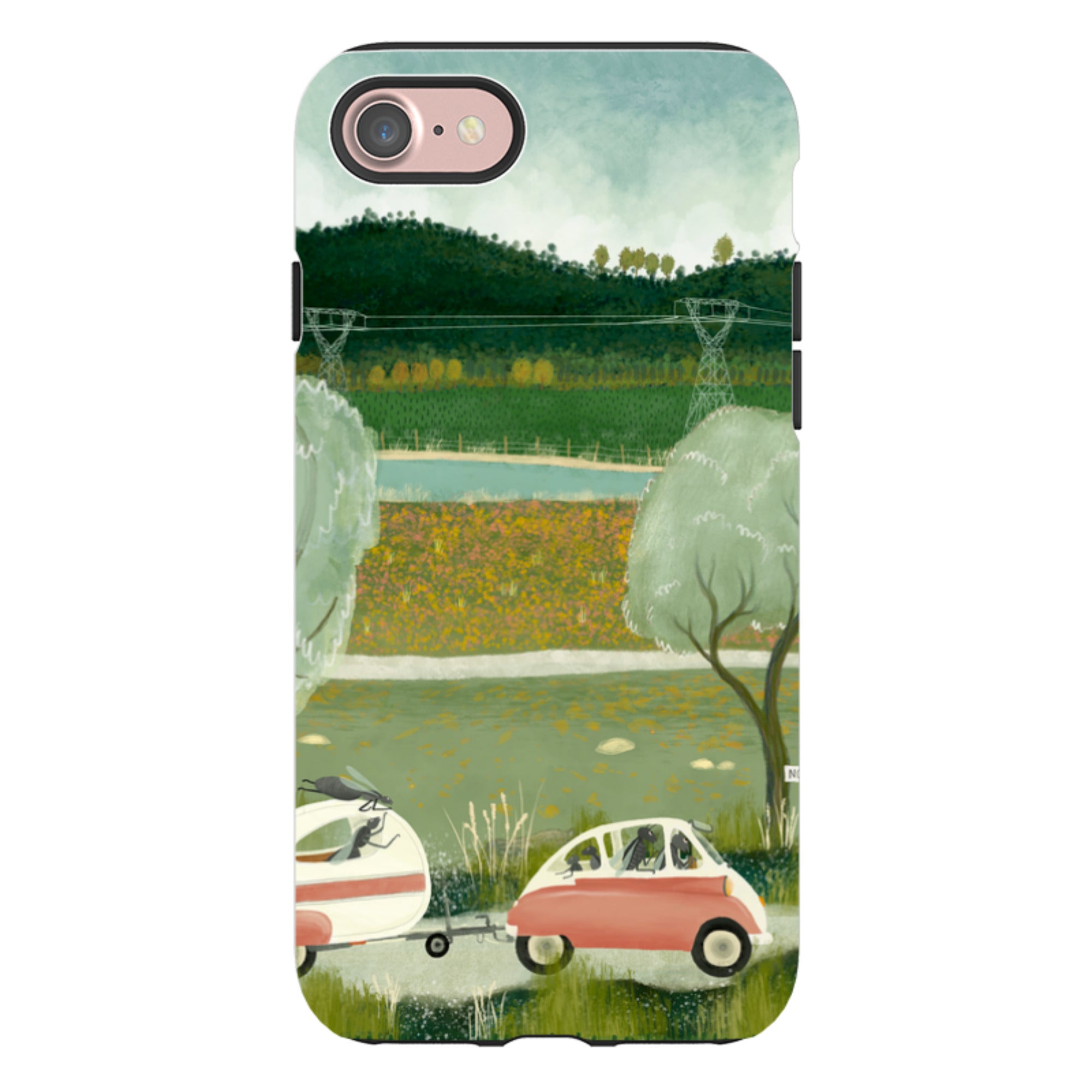 iPhone Tough Case - Happy Holidays-1 By Katherine Quinn