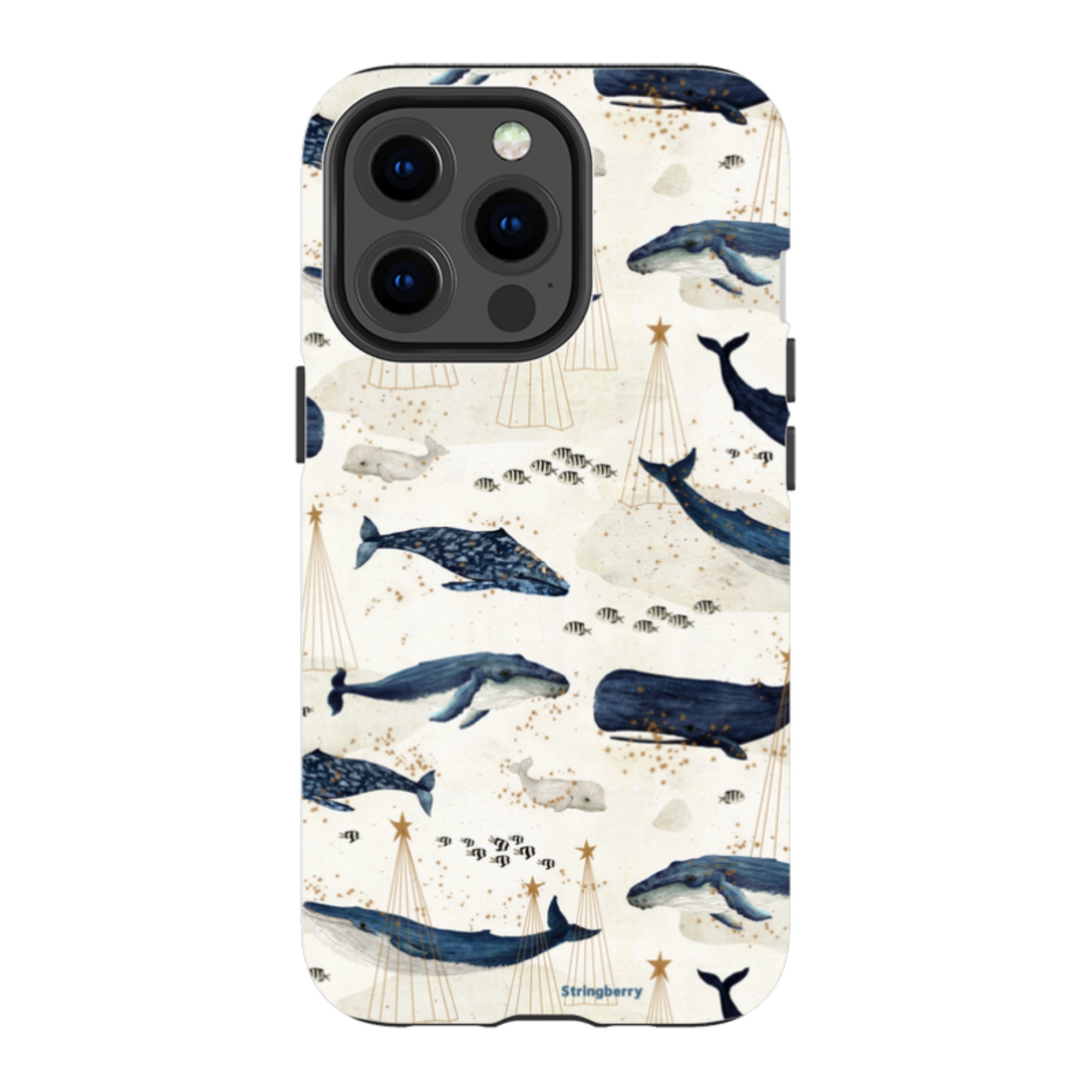 iPhone Tough Case - Christmas Whale III By Katherine Quinn