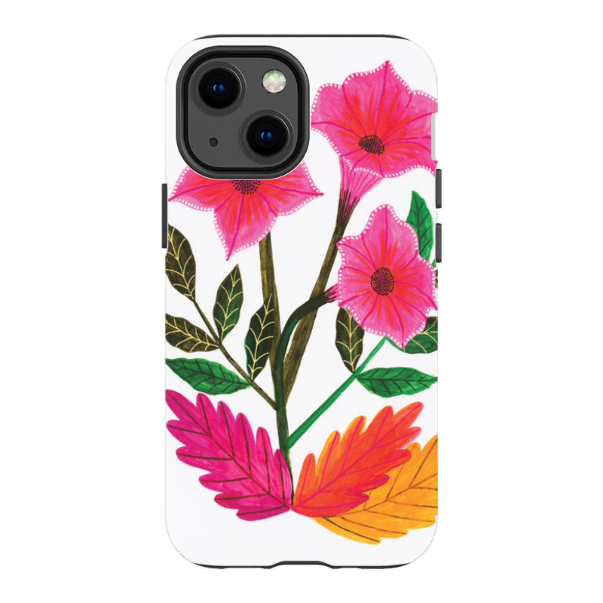 iPhone Tough Case - Trumpet Flowers By Lee Foster Wilson