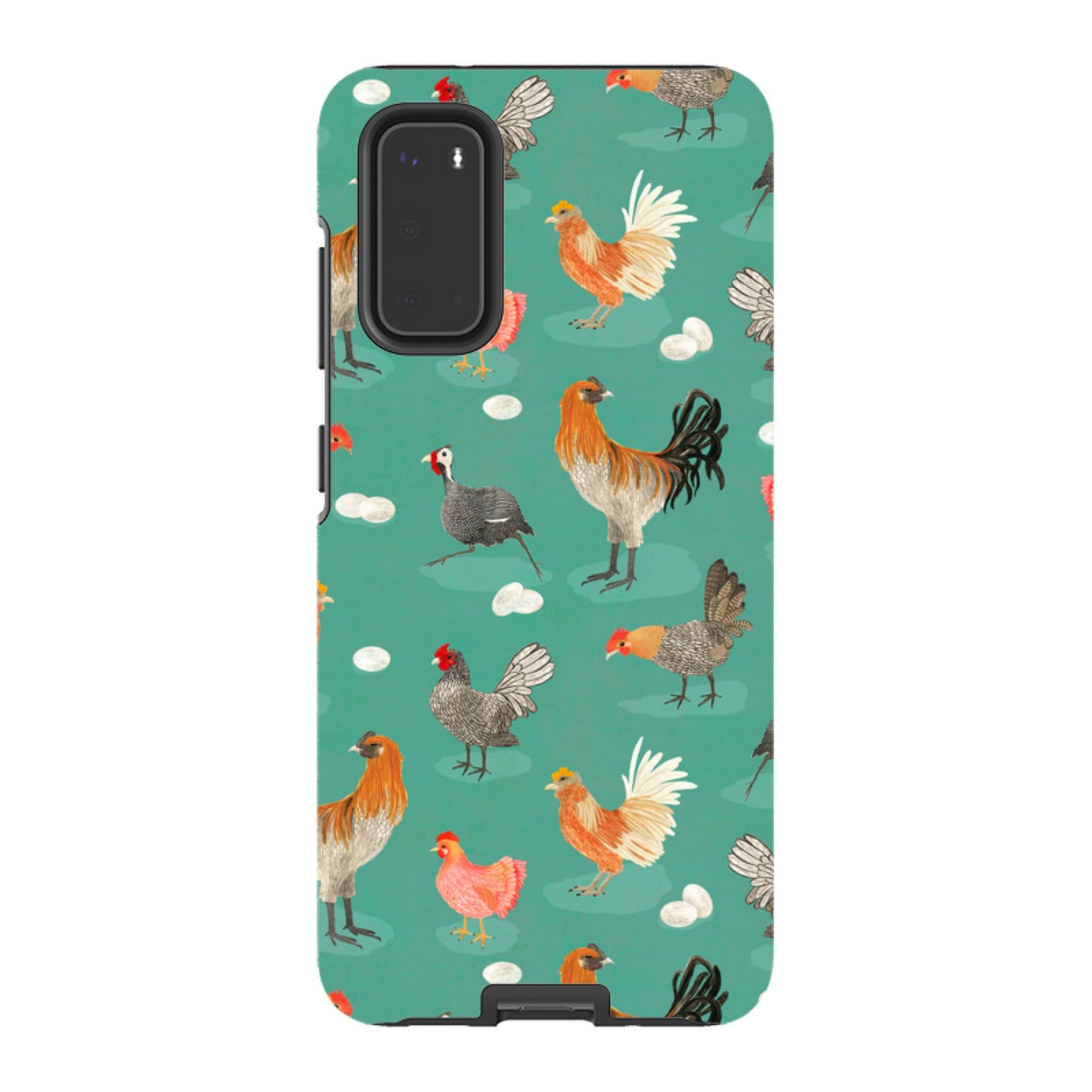 Samsung Tough Case - Chicken Teal By Katherine Quinn