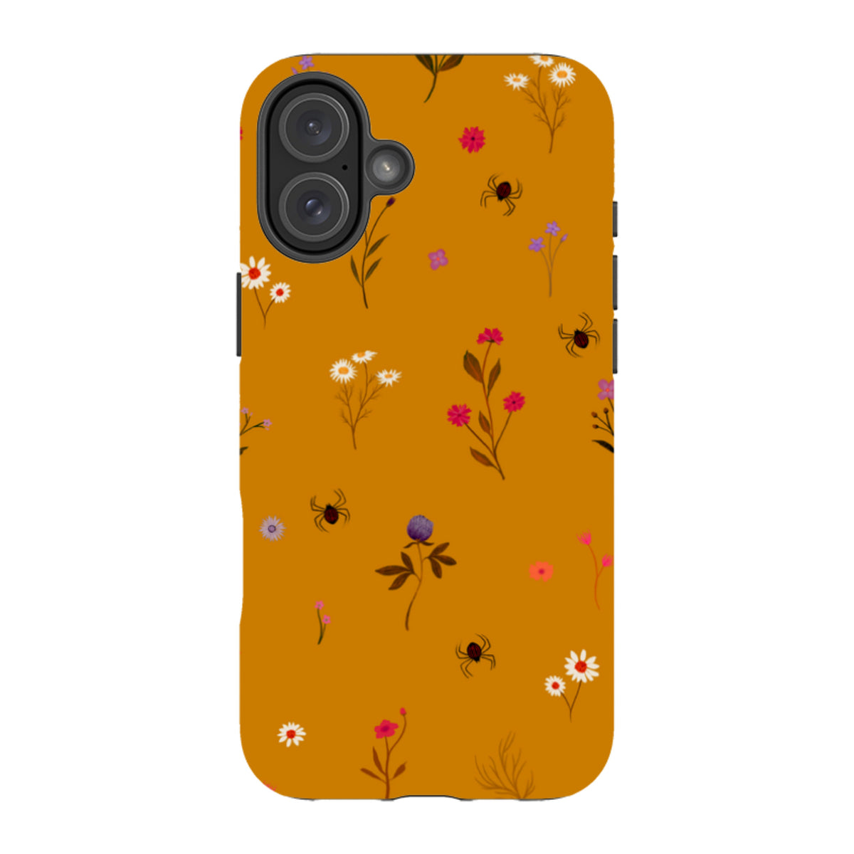 iPhone Tough Case - Florals and Spiders - Spice By Katherine Quinn