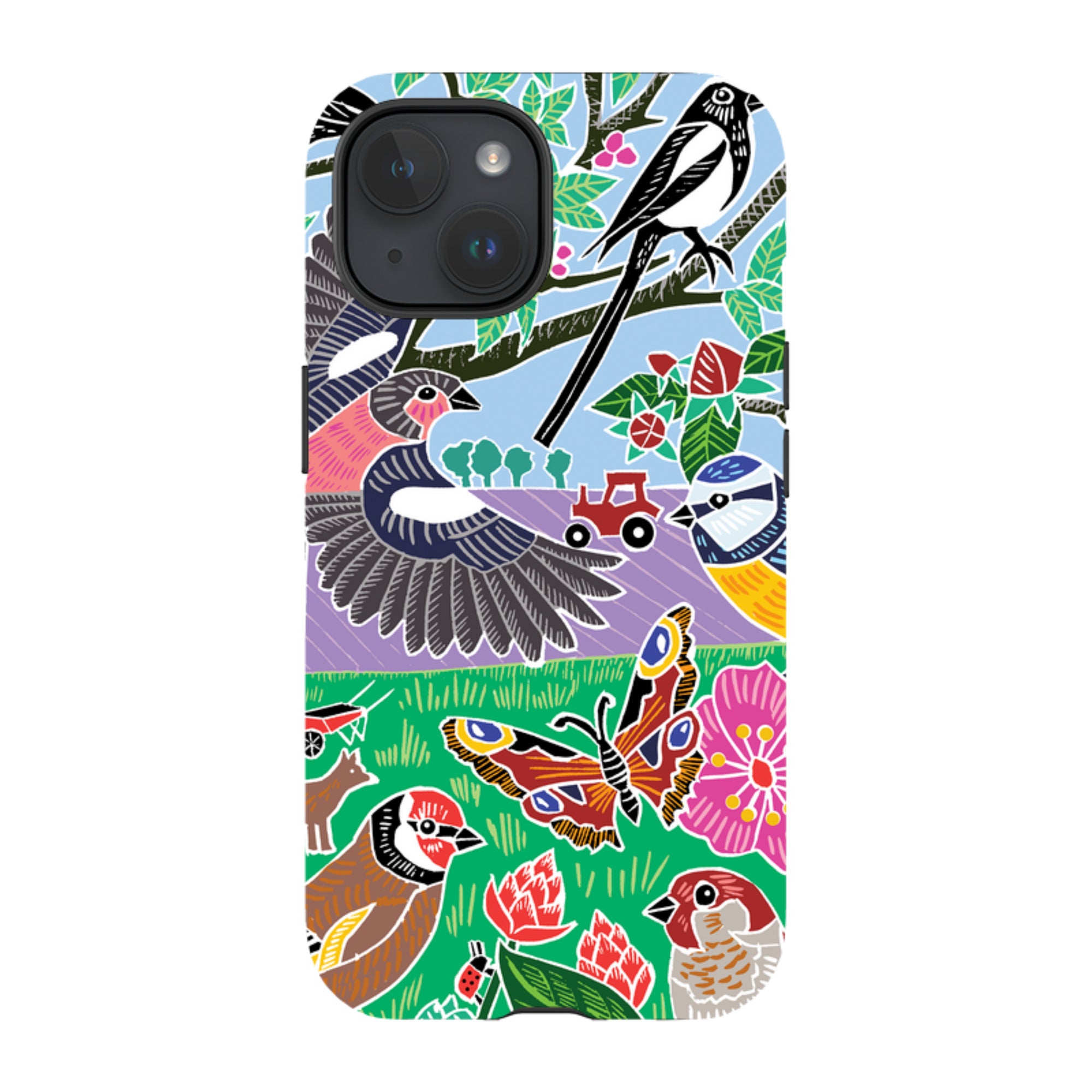 iPhone Tough Case - Garden Bird Jigsaw B By Kate Heiss
