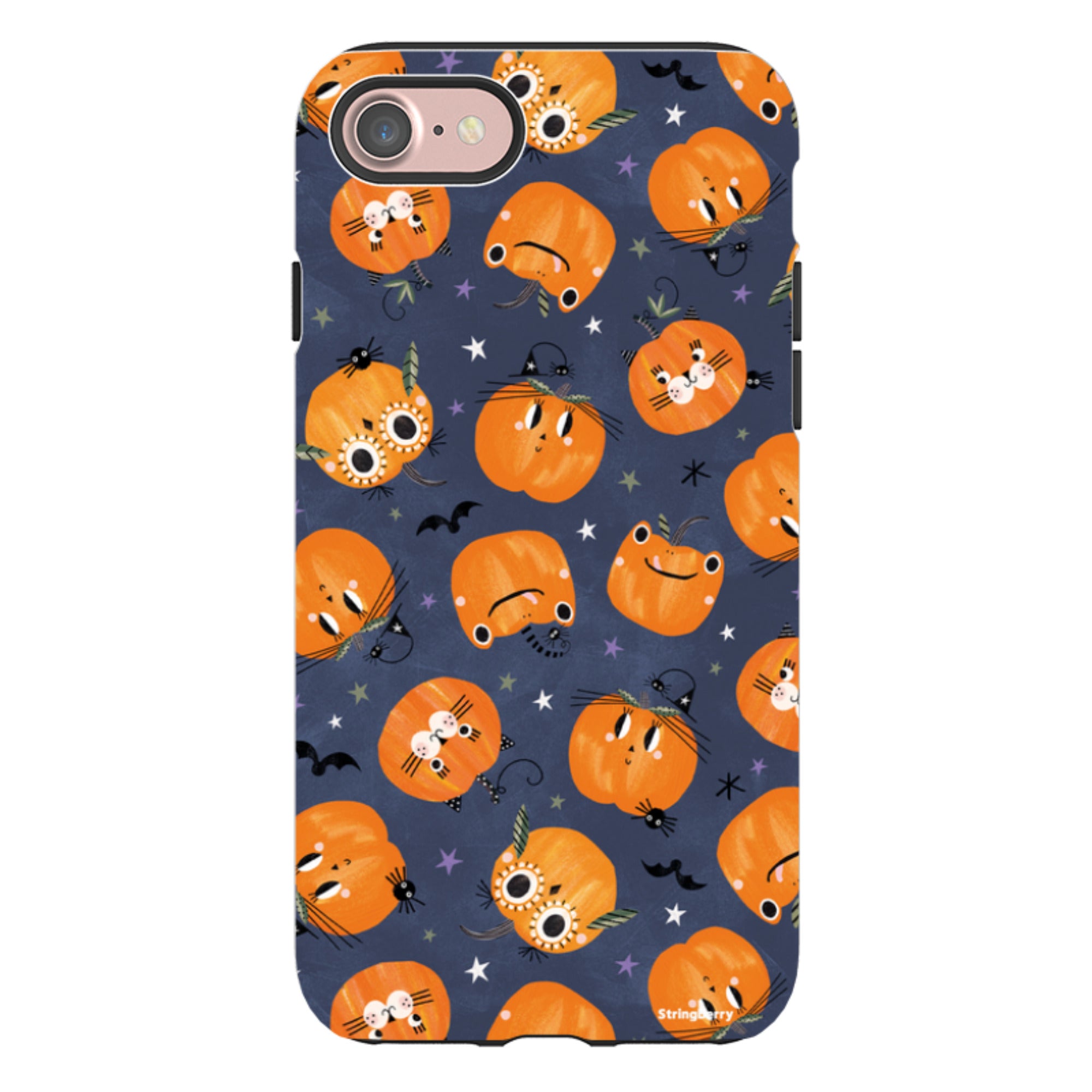 iPhone Tough Case - Halloween Pumpkin Dark By Ali Brookes