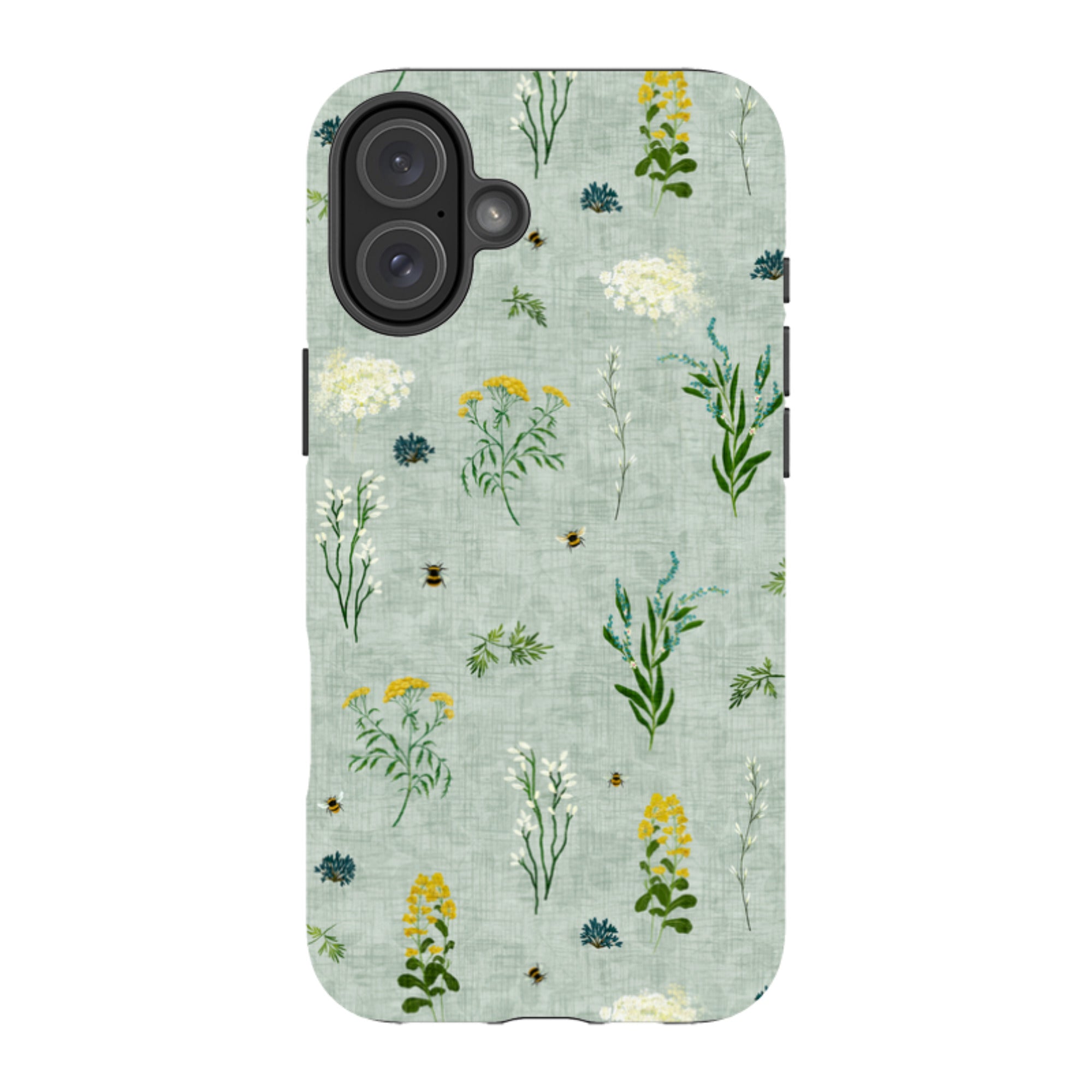 iPhone MagSafe Tough Case - Song Bird Florals and Bees By Katherine Quinn