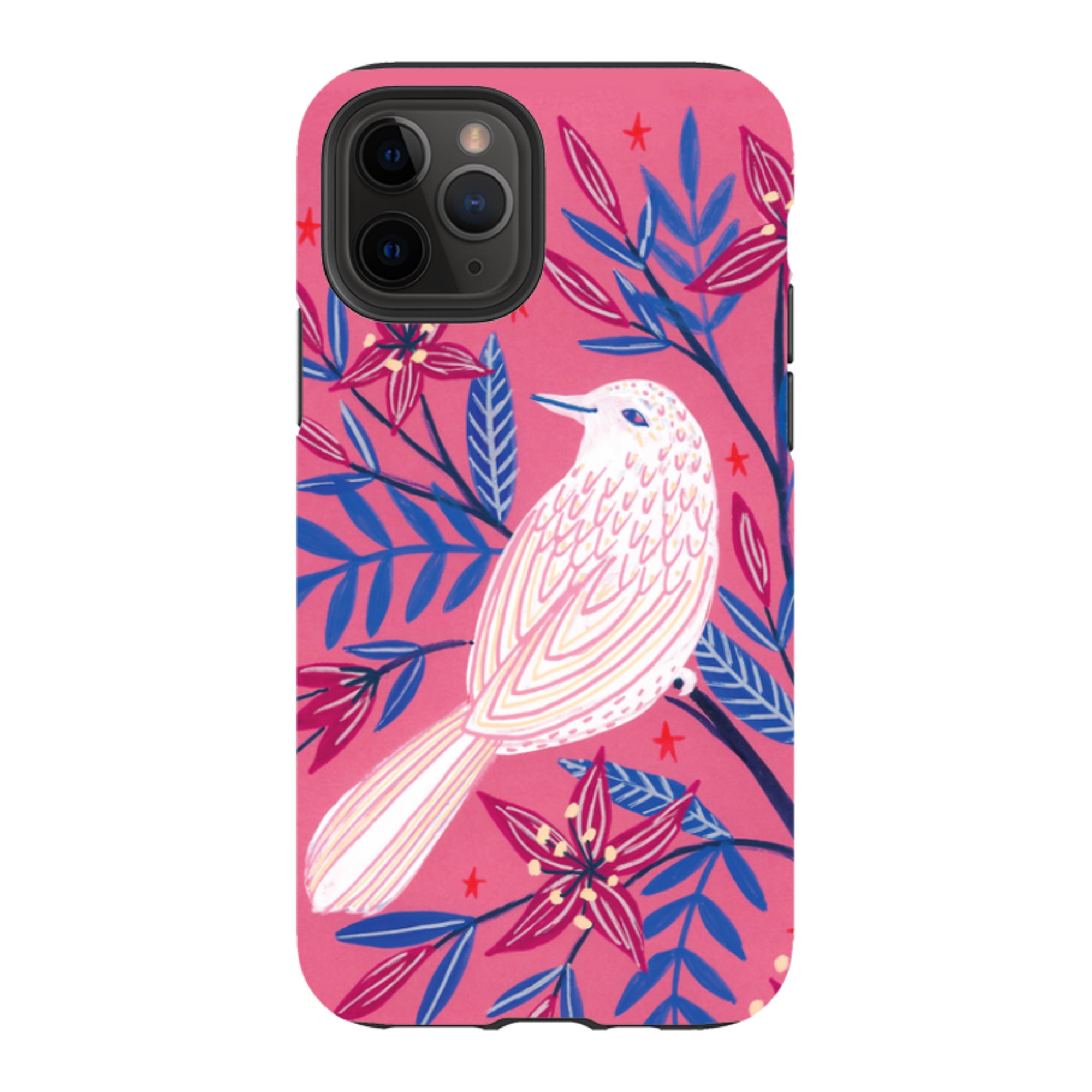 iPhone Tough Case - Pink Bird By Lee Foster Wilson