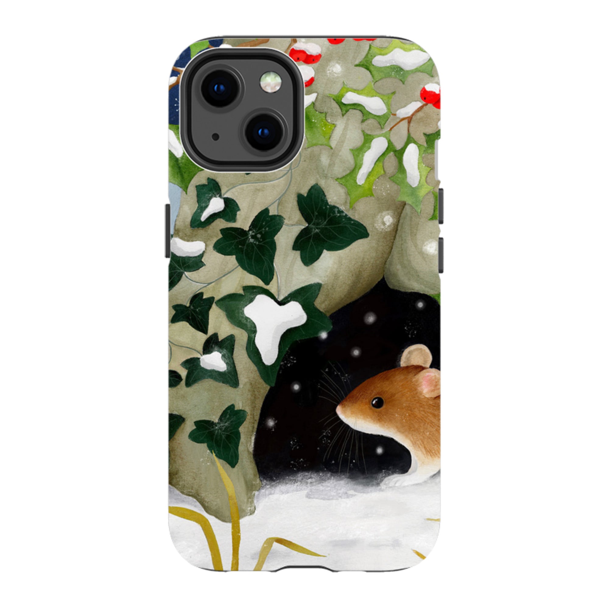 iPhone Tough Case - Winter Mouse By Bex Parkin