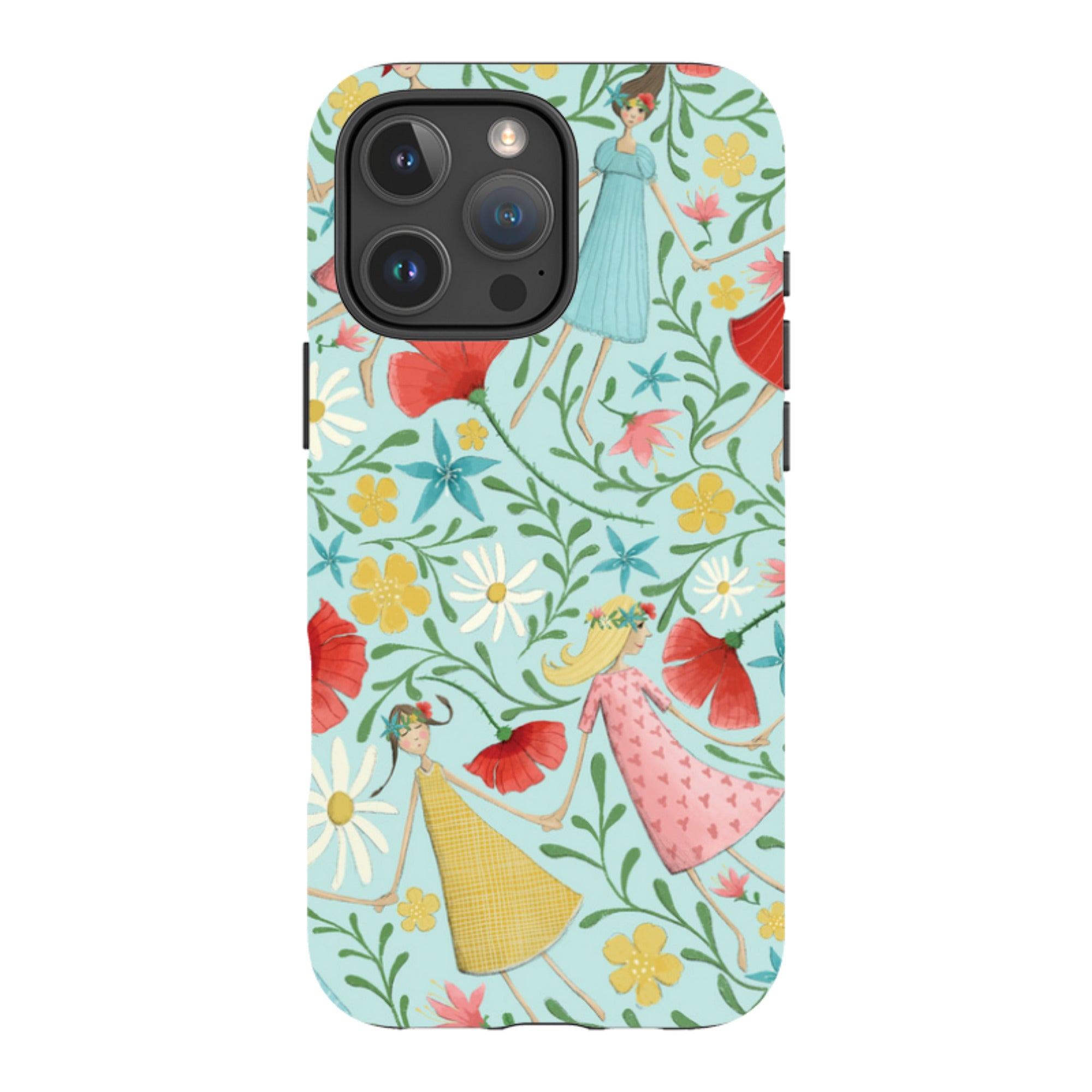 iPhone Tough Case - Midsummer Dance Blue By Maja Lindberg