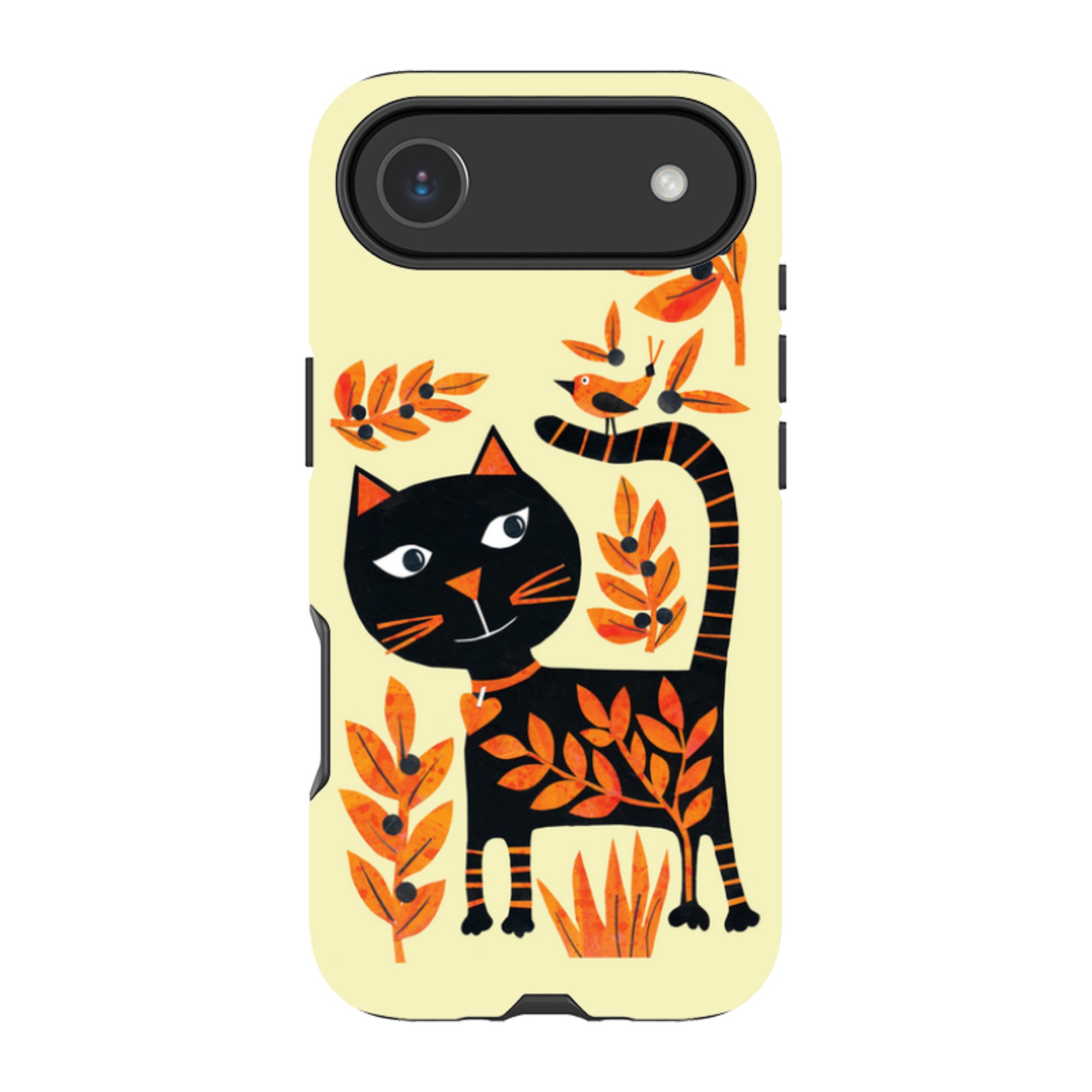 iPhone Tough Case - Halloween Folk Cat By Tracey English