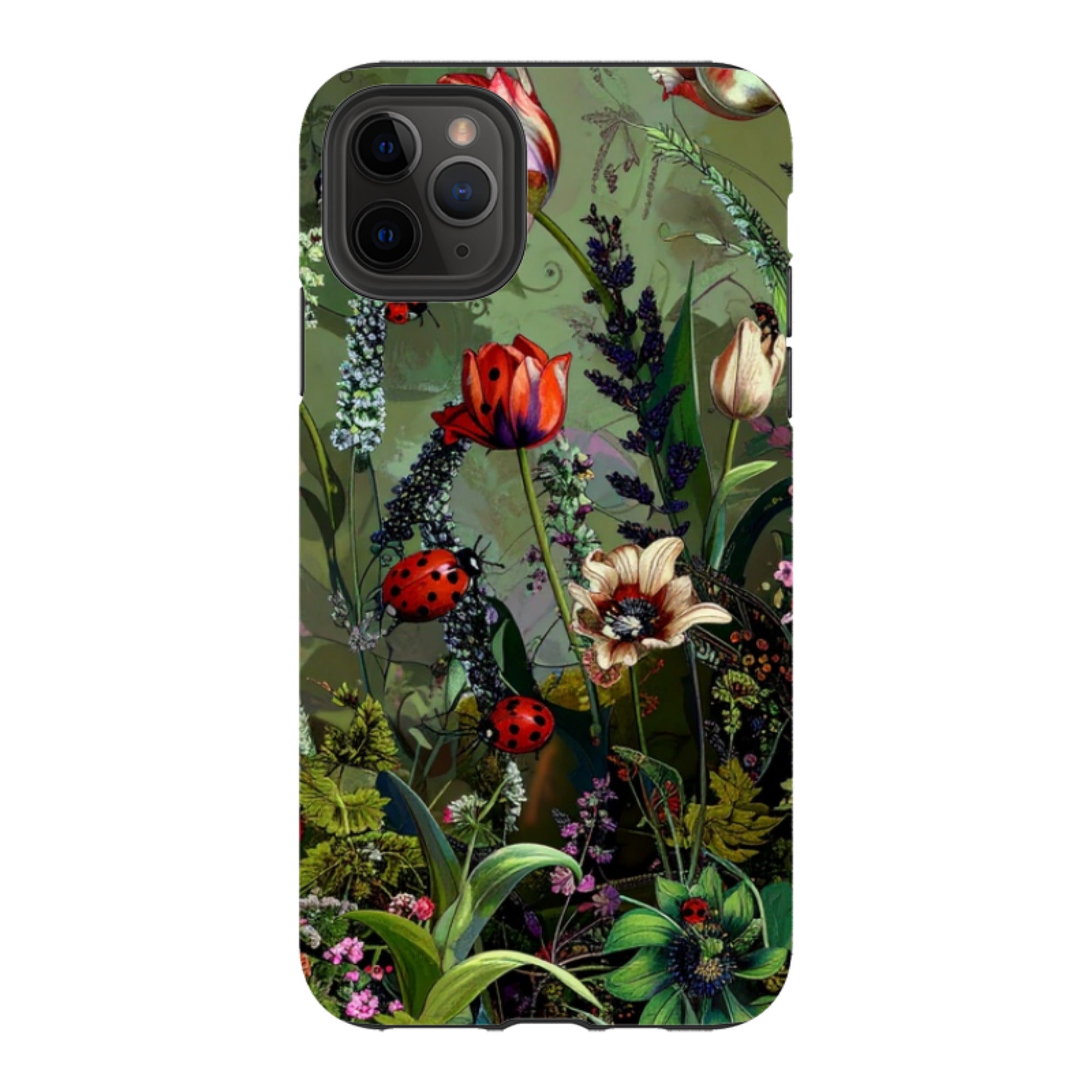 iPhone Tough Case - Green Vyne Ladybirds