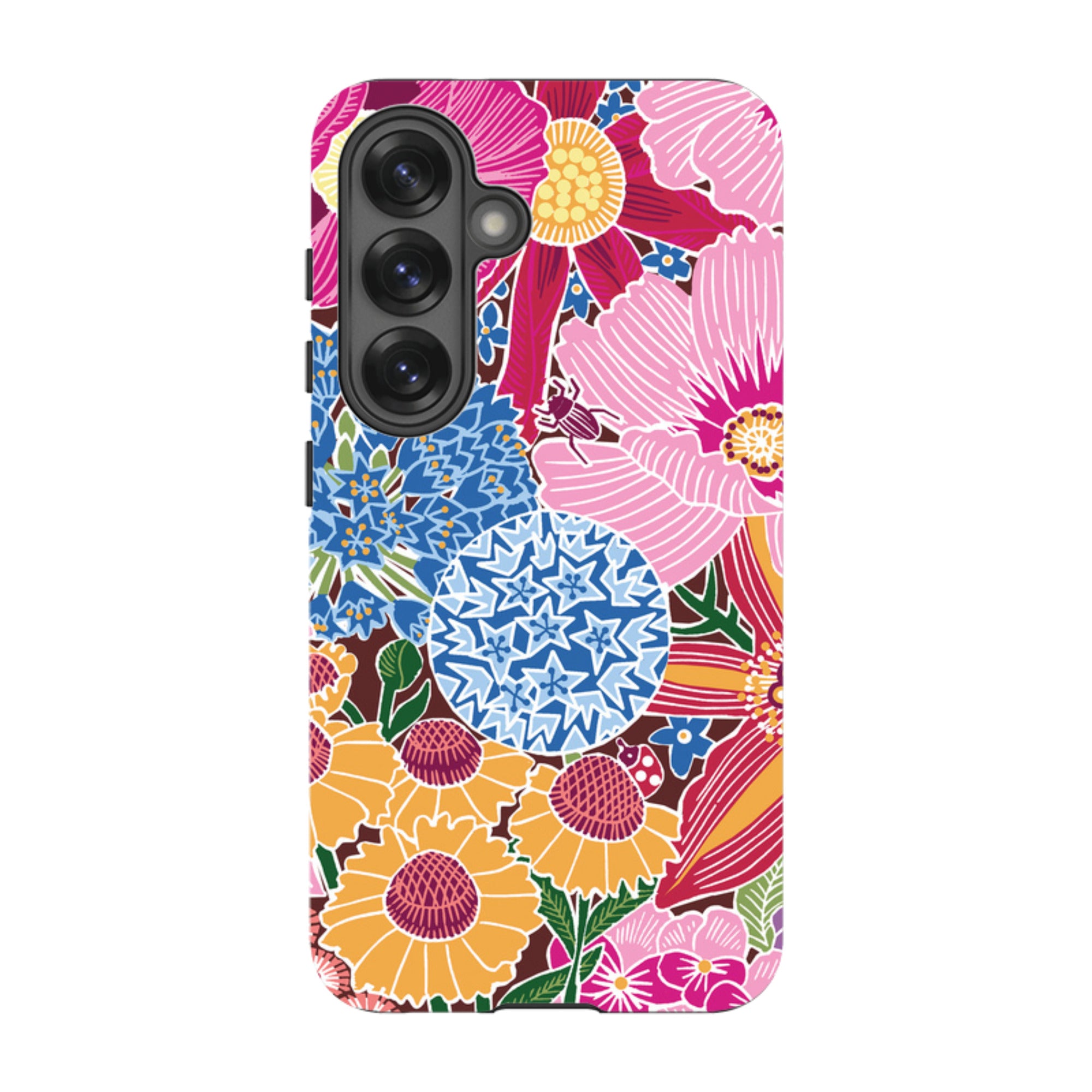 Samsung Tough Case - Jigsaw Floral 2 By kate Heiss