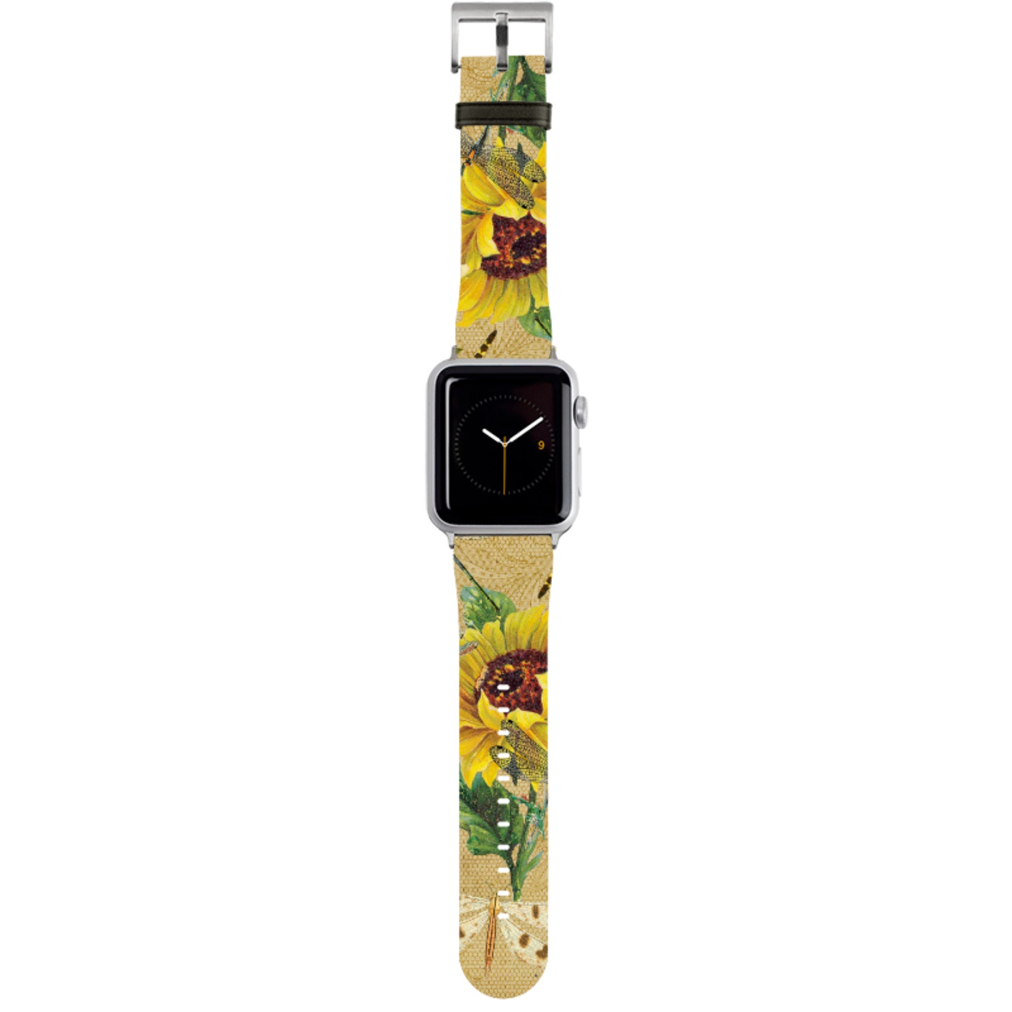 Dragonflies and Sunflower Apple Watch Strap